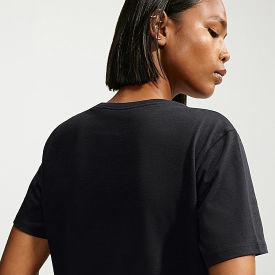 Nike Cheetah Womens Crew Neck Short Sleeve Active T-Shirt, Color: Black ...
