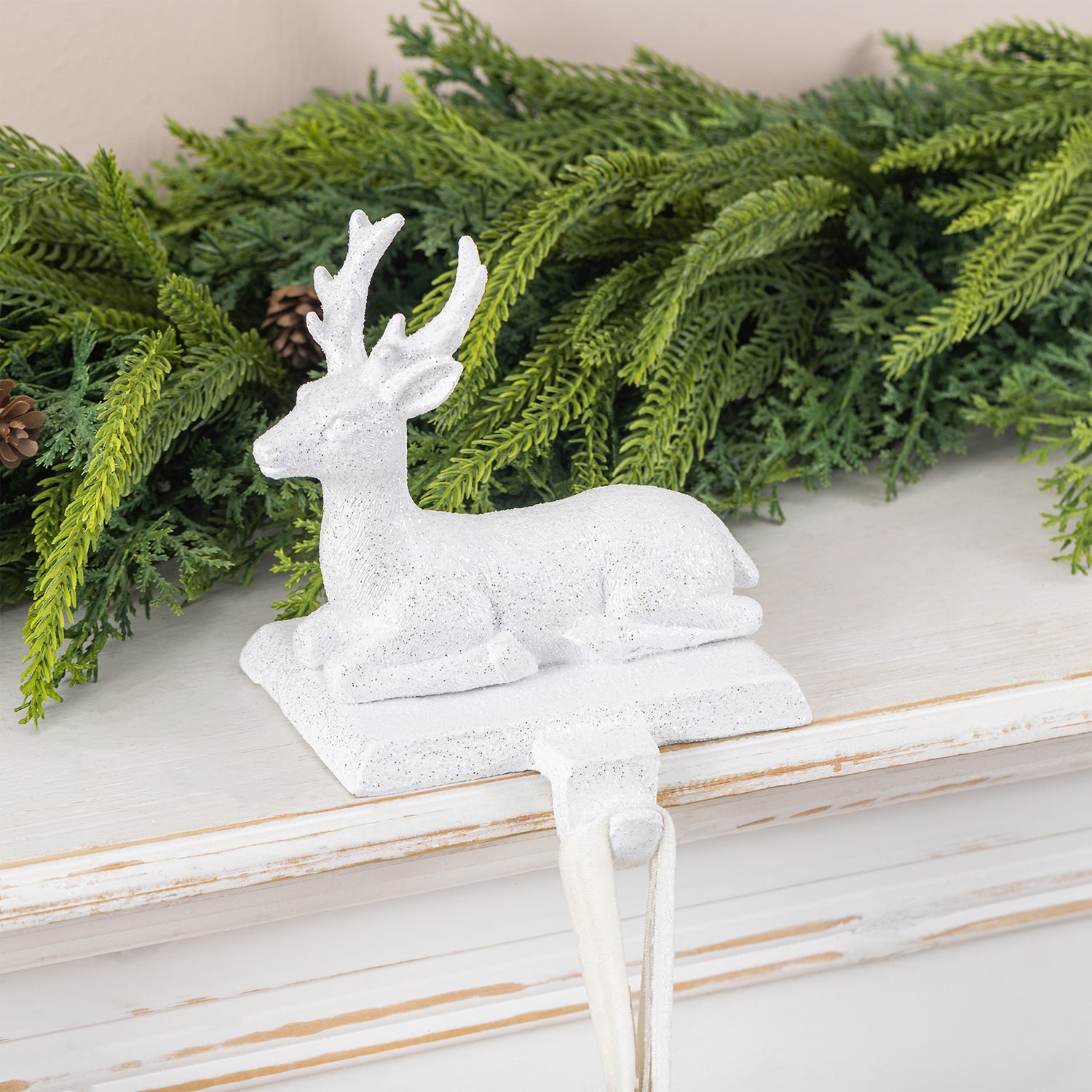 Glitzhome Reindeer 2-pc. Christmas Stocking Holder