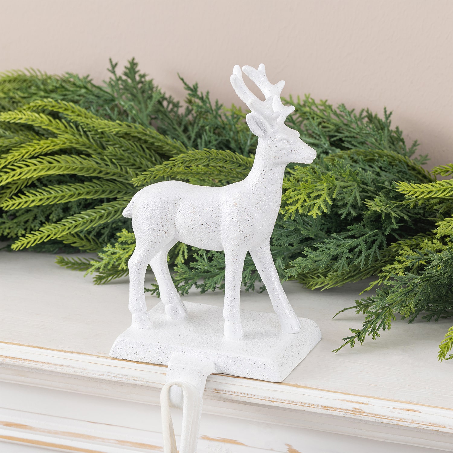 Glitzhome Reindeer 2-pc. Christmas Stocking Holder