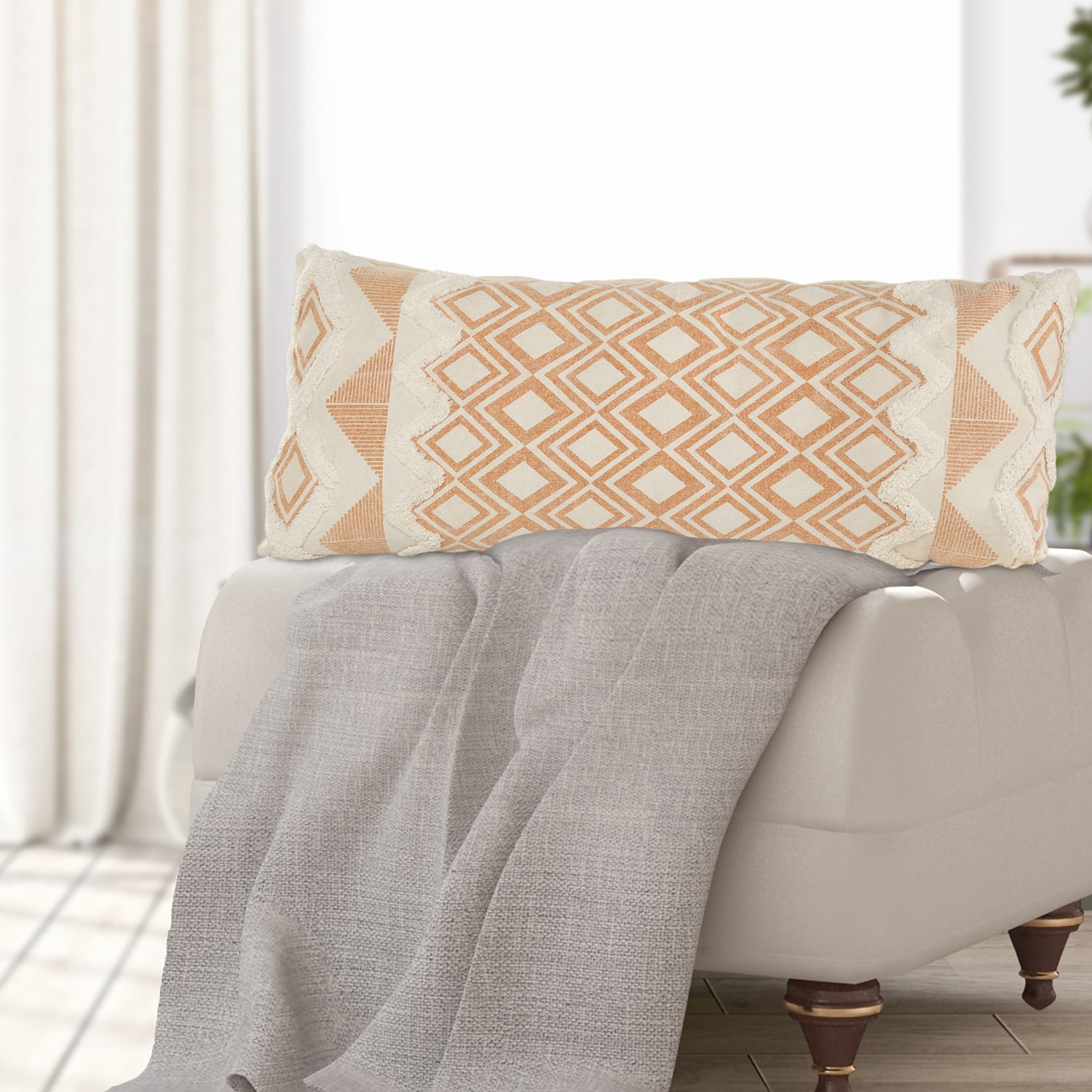 LR Home Gilded Lumbar Pillow