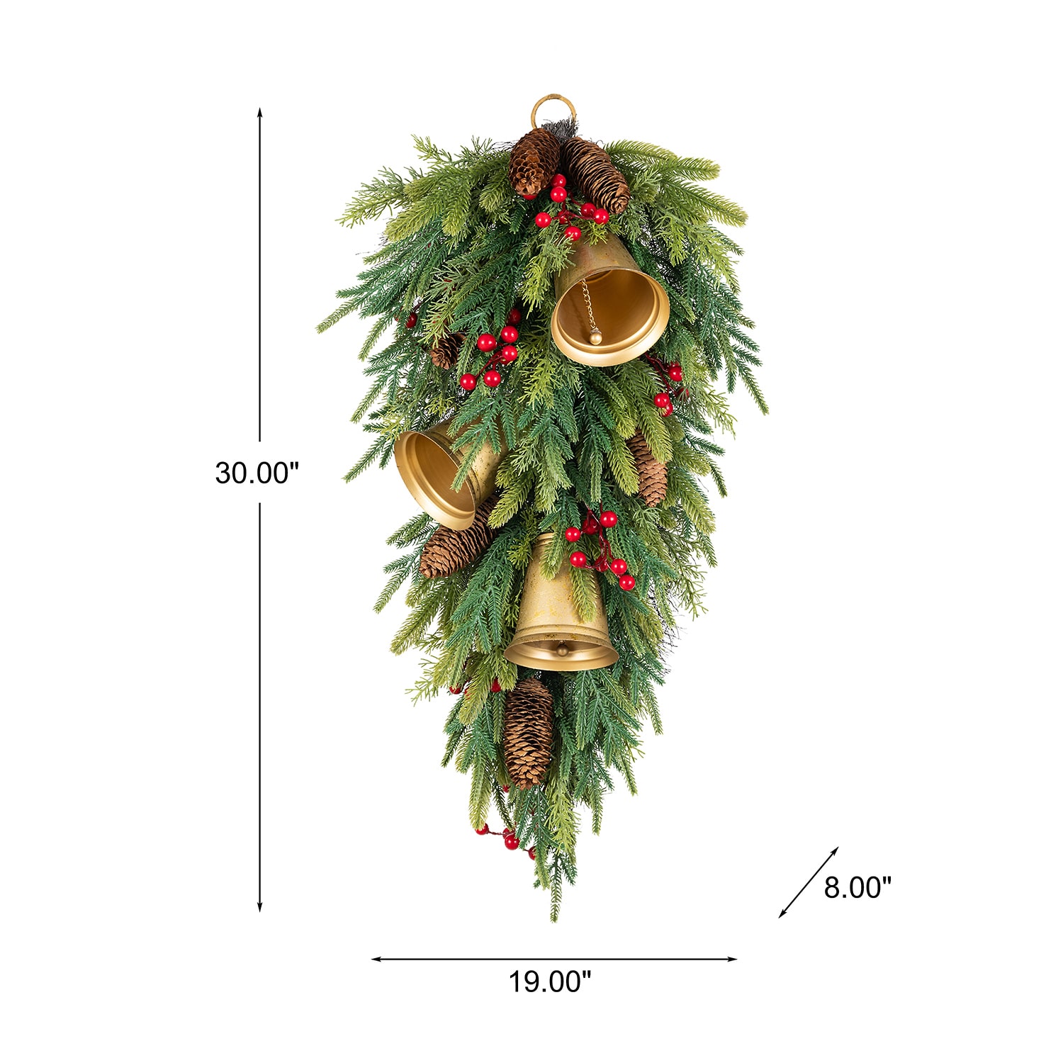 Glitzhome 30" Dripping Floral Arrangement