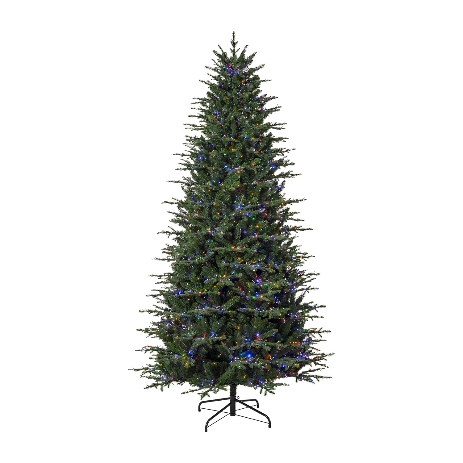 Glitzhome Full Fir Memory 9 Foot Pre-Lit Multi-Function Lights Fir Christmas Tree