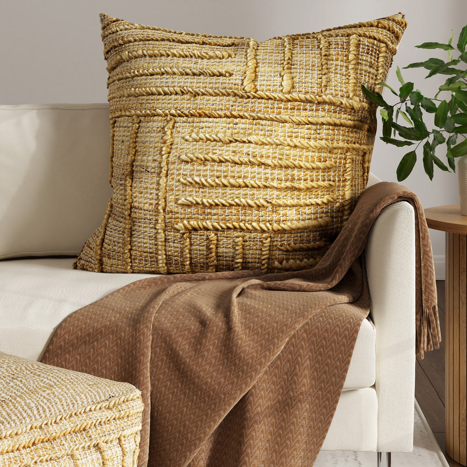 LR Home Rosamonde Lumbar Pillow