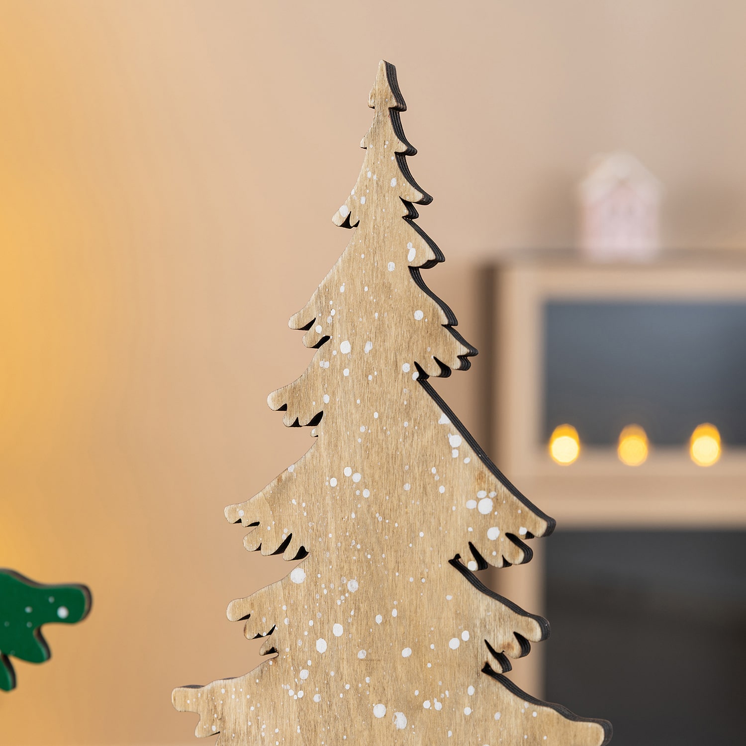 Glitzhome Wooden Reindeern Table Christmas Tree