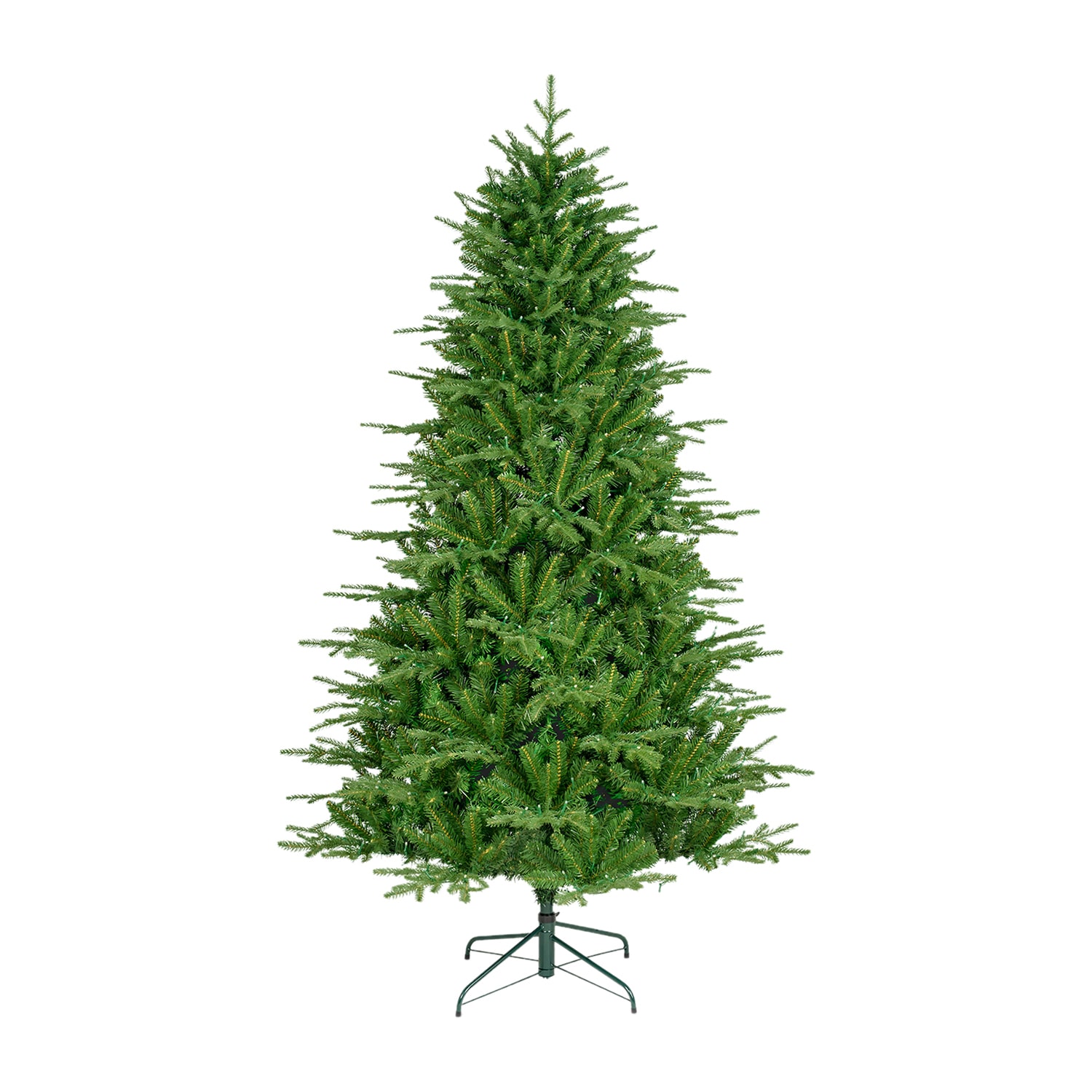 Glitzhome 7ft Pre-Lit Full Fir Artificial 7 Foot Pre-Lit Multi-Function Lights Fir Christmas Tree