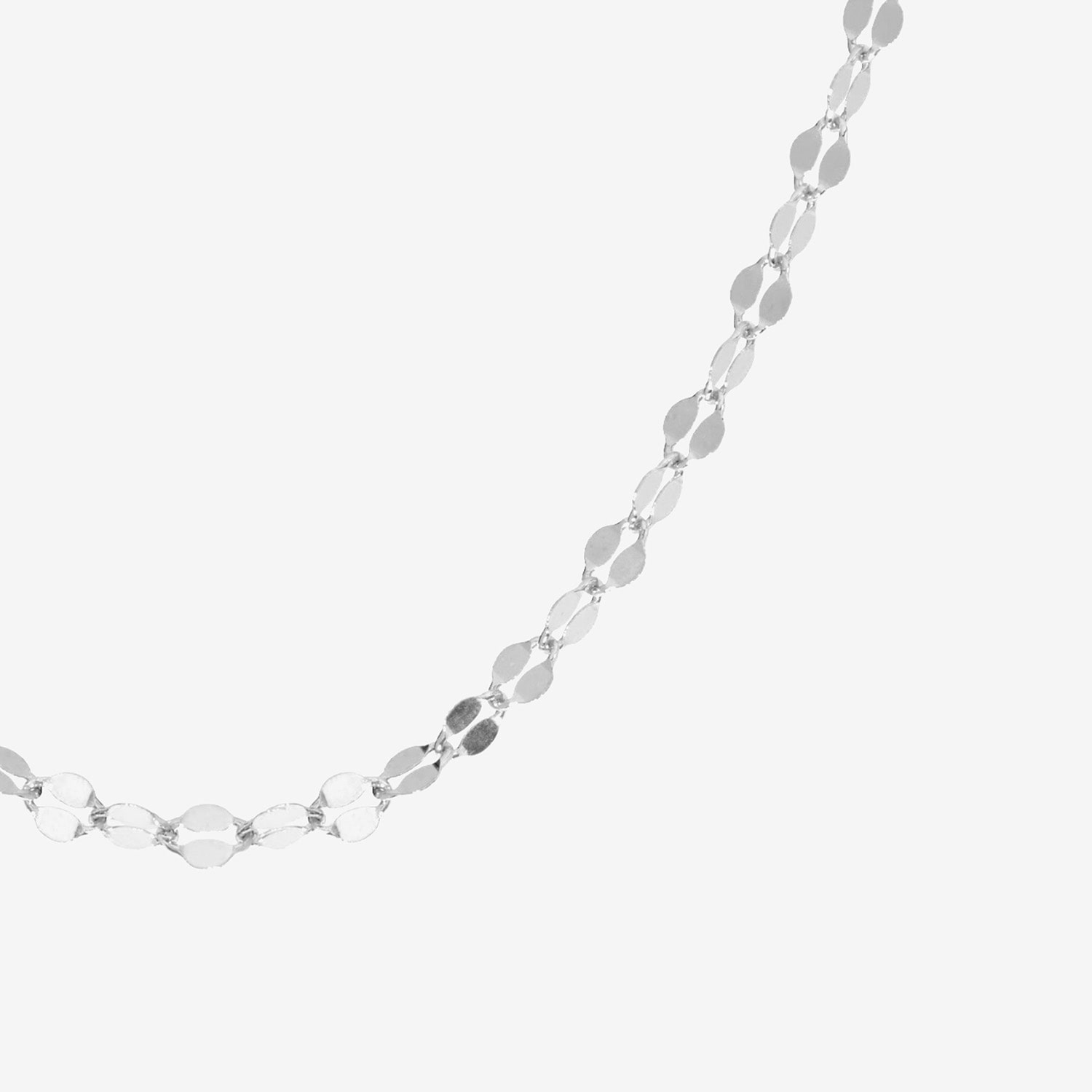 Silver Treasures Made in Italy Womens Sterling Silver Inch Link Chain Necklace