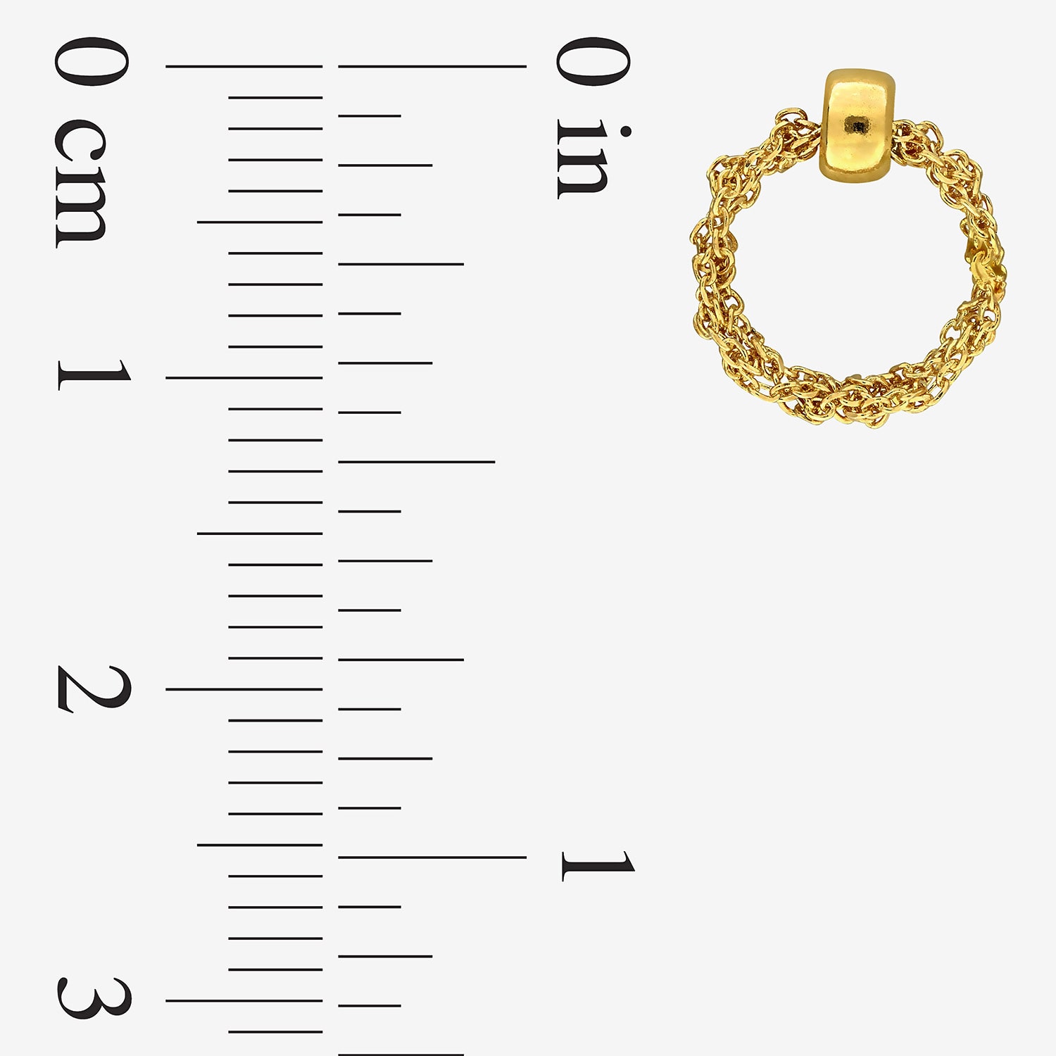 Womens 18K Gold Over Silver Circle Drop Earrings