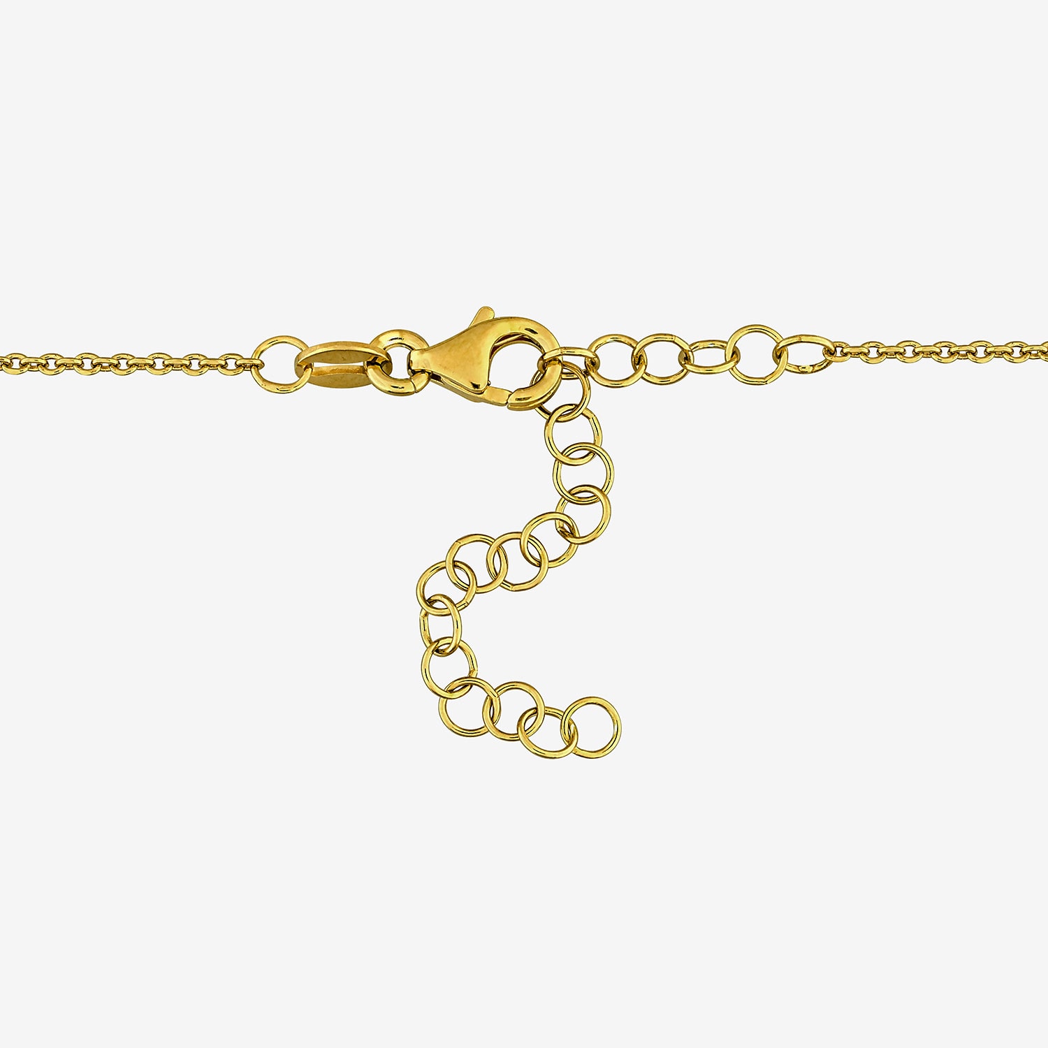 Womens 18K Gold Over Silver Circle 16 Inch Pendant Necklace