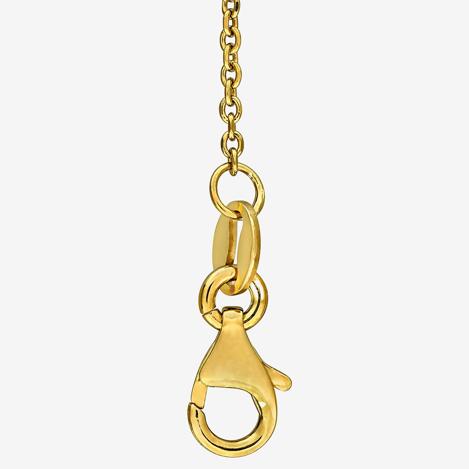 Womens 18K Gold Over Silver Circle 16 Inch Pendant Necklace