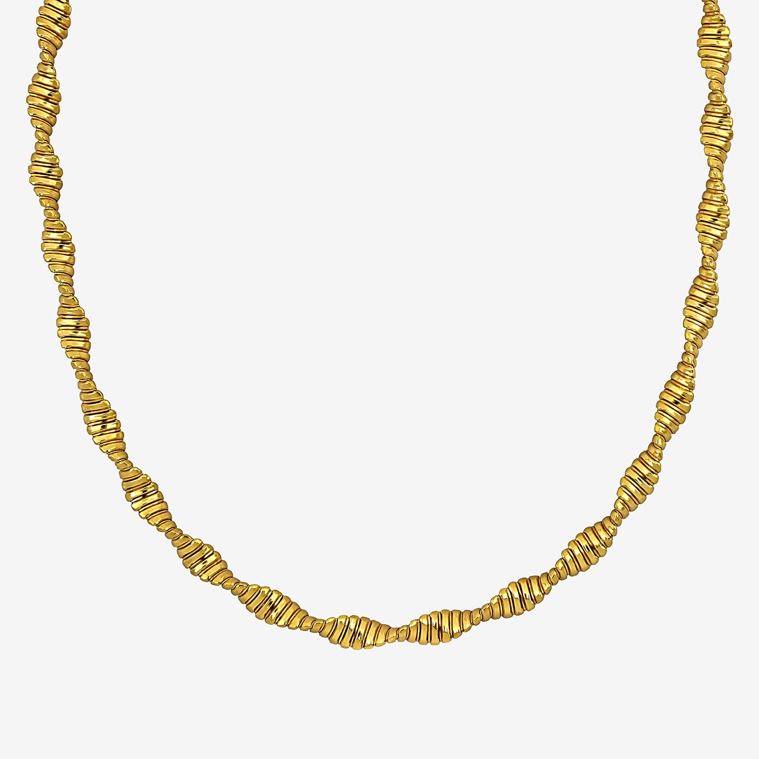 Womens 18K Gold Over Silver 18 Inch Snake Chain Necklace