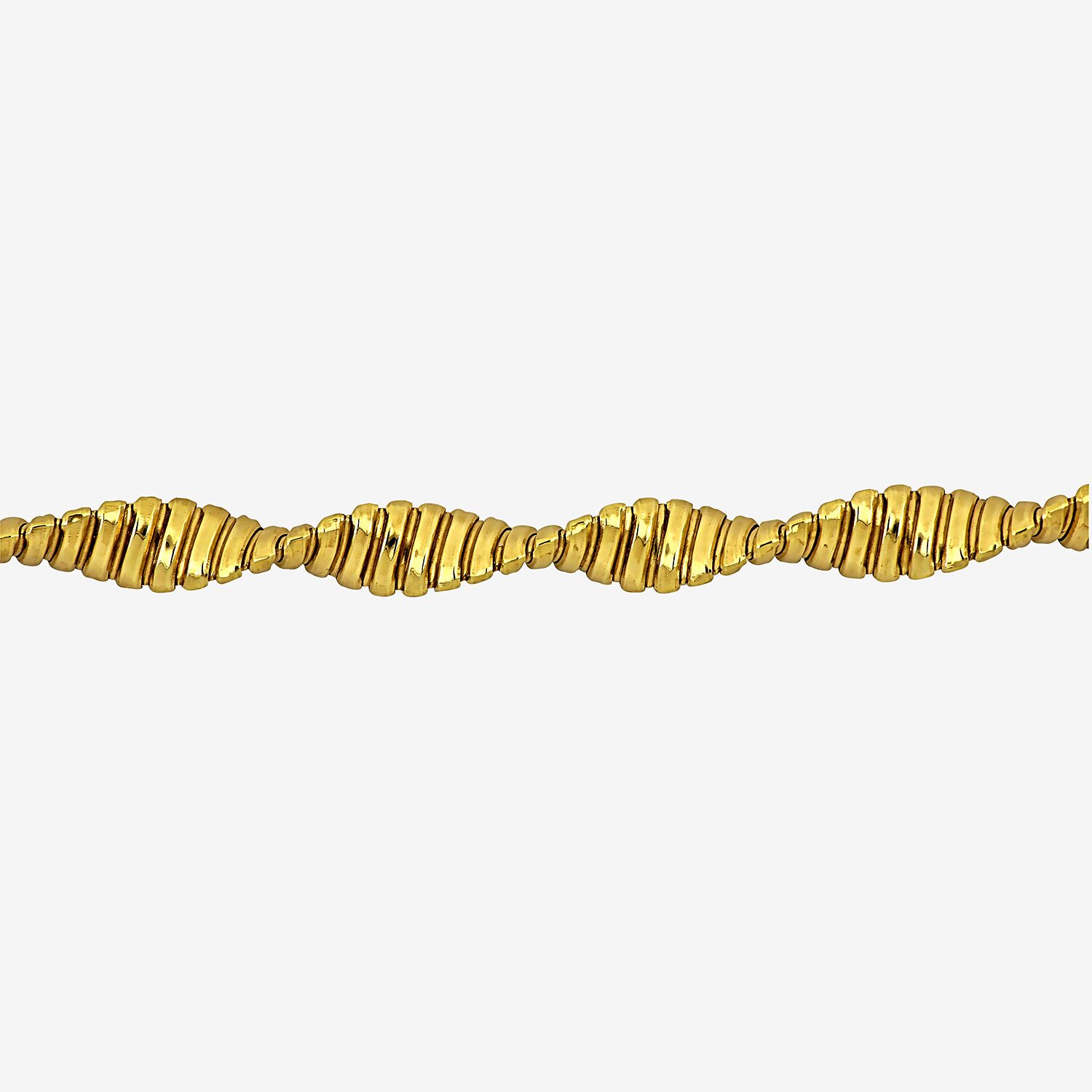 Womens 18K Gold Over Silver 18 Inch Snake Chain Necklace
