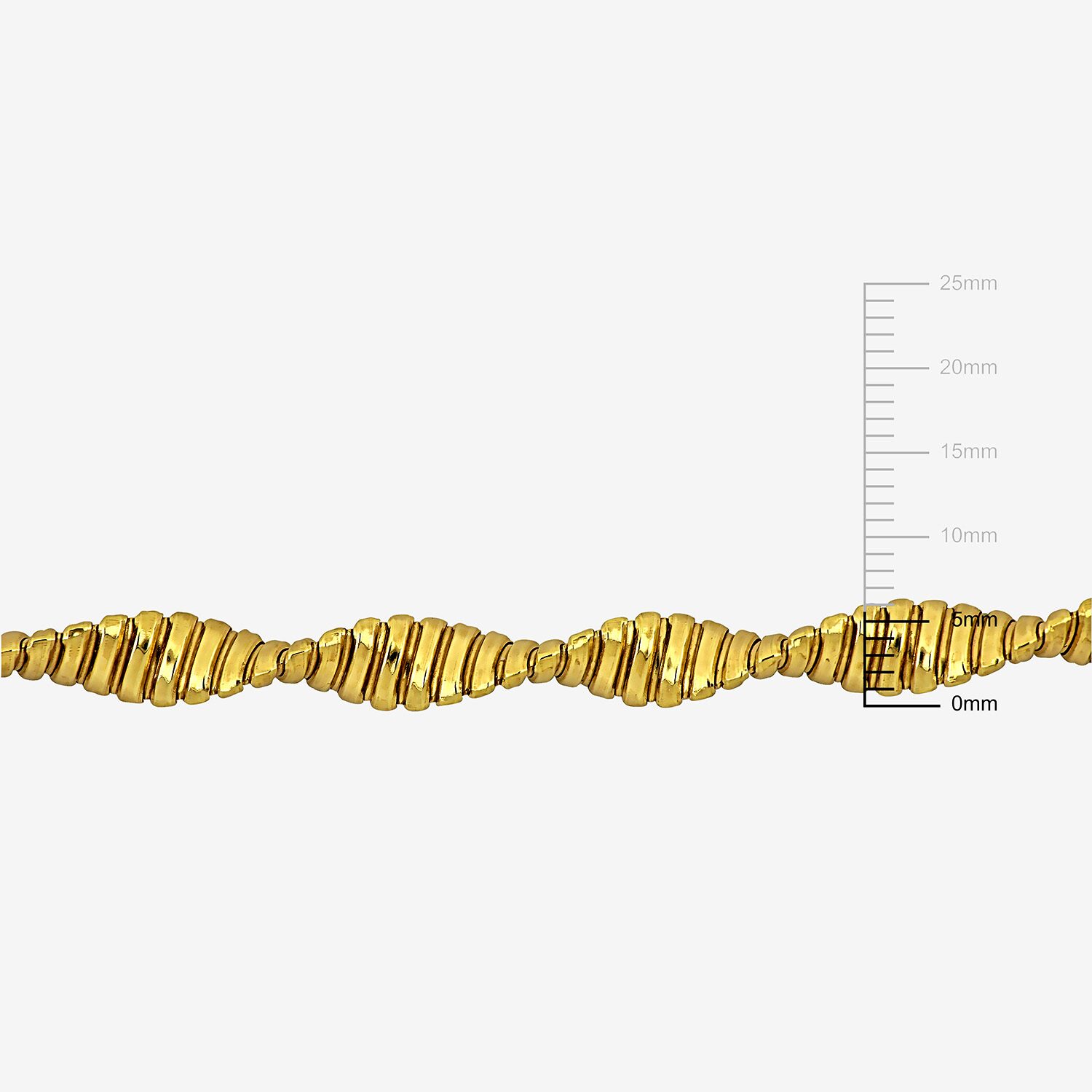 Womens 18K Gold Over Silver 18 Inch Snake Chain Necklace