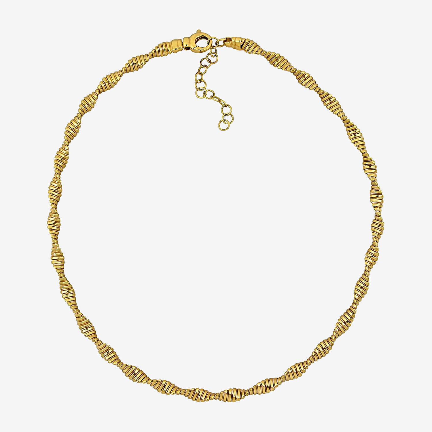Womens 18K Gold Over Silver 18 Inch Snake Chain Necklace