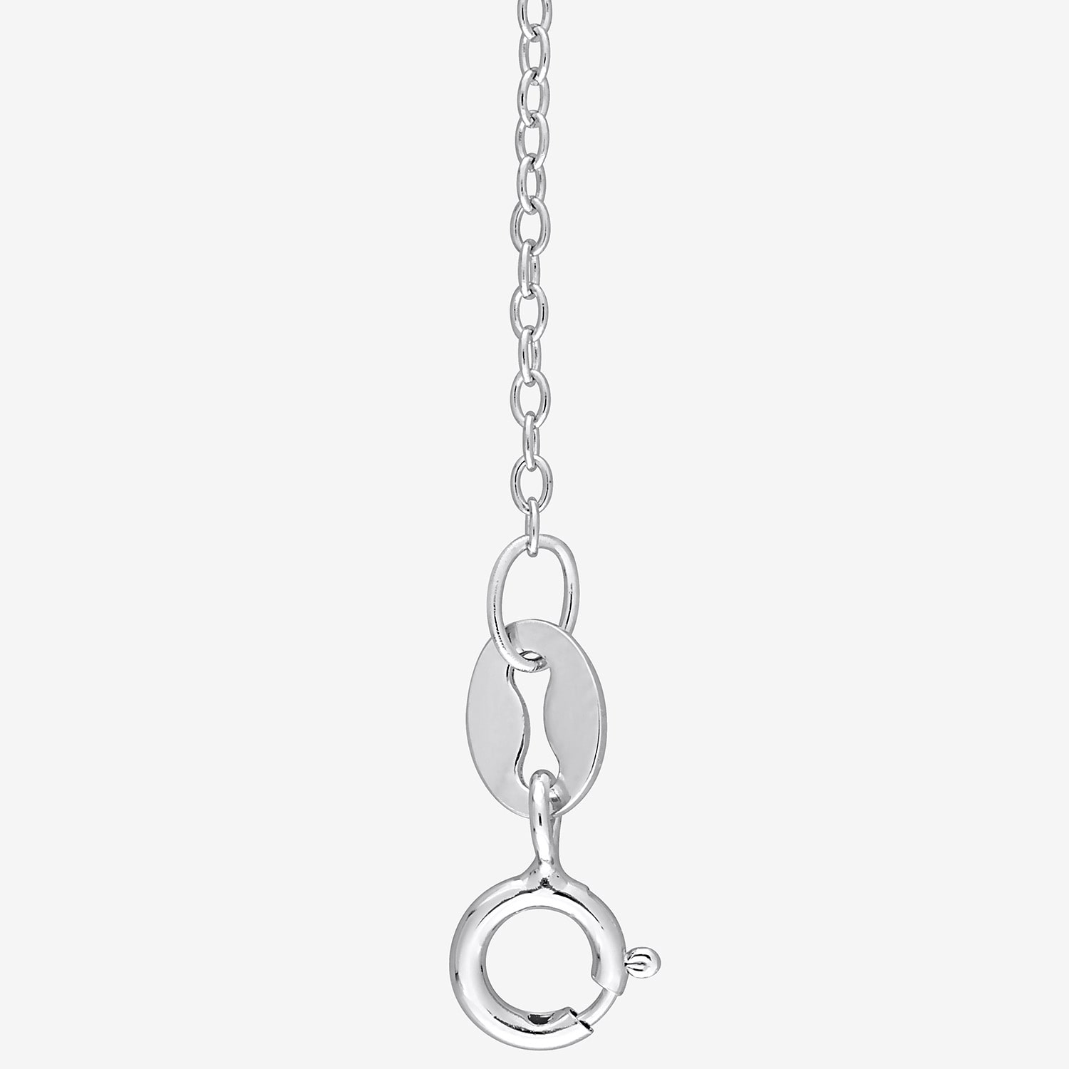 Womens Lab Created White Moissanite Sterling Silver Heart 18 Inch Pendant Necklace