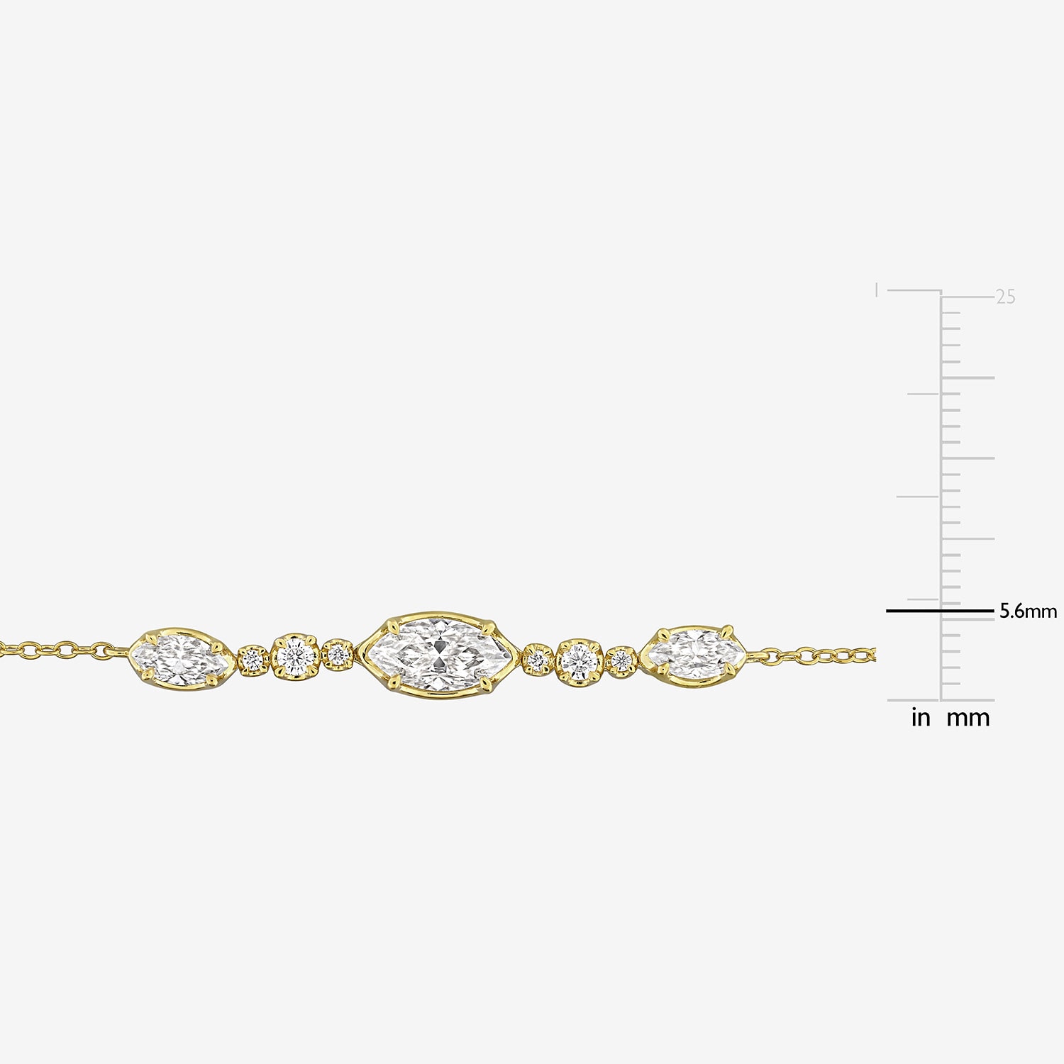 Womens Lab Created White Moissanite 18K Gold Over Silver Inch Pendant Necklace