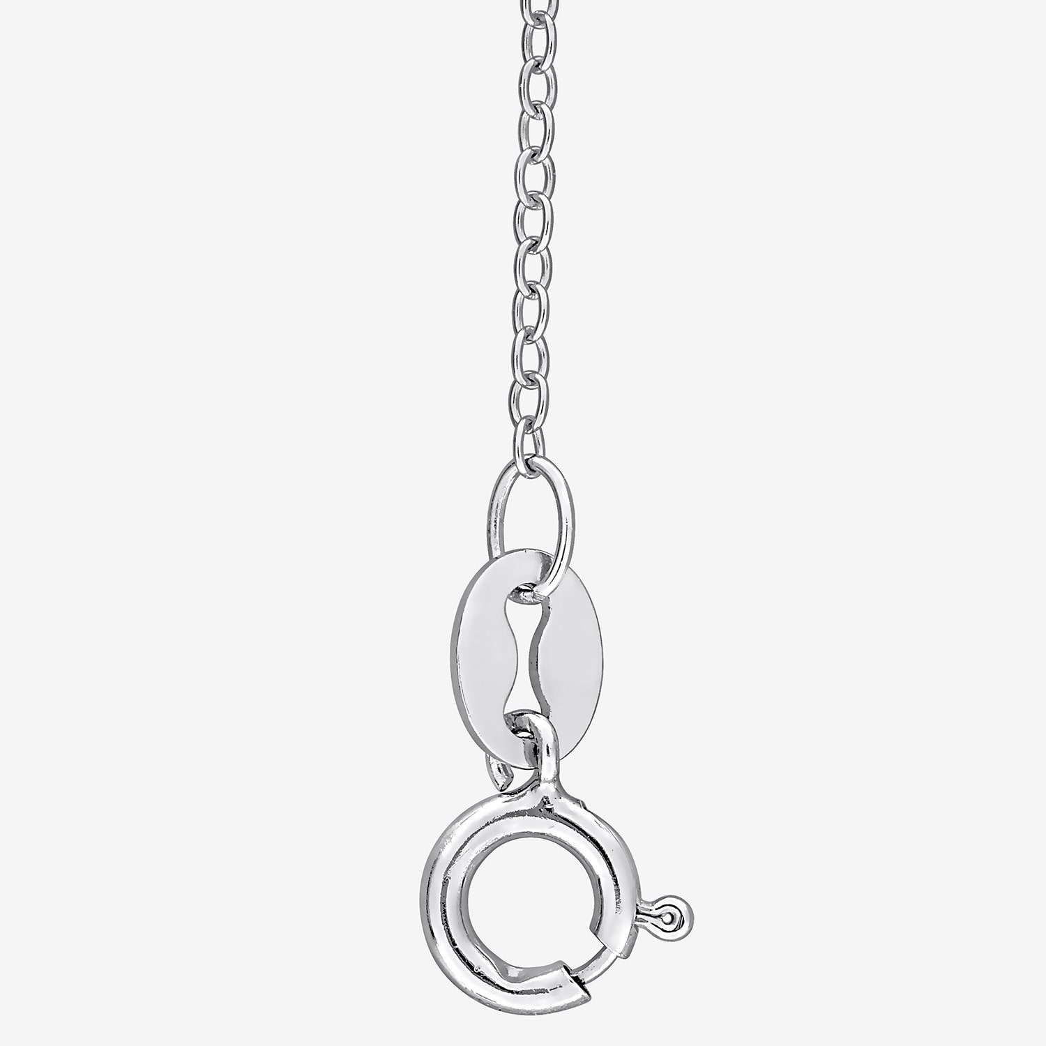 Womens Lab Created White Moissanite Sterling Silver Inch Pendant Necklace