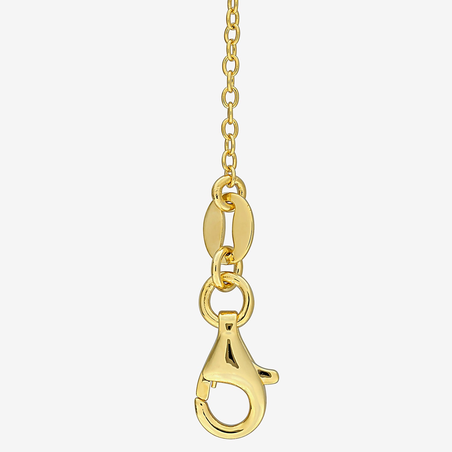 Womens Lab Created White Moissanite 18K Gold Over Silver Inch Pendant Necklace