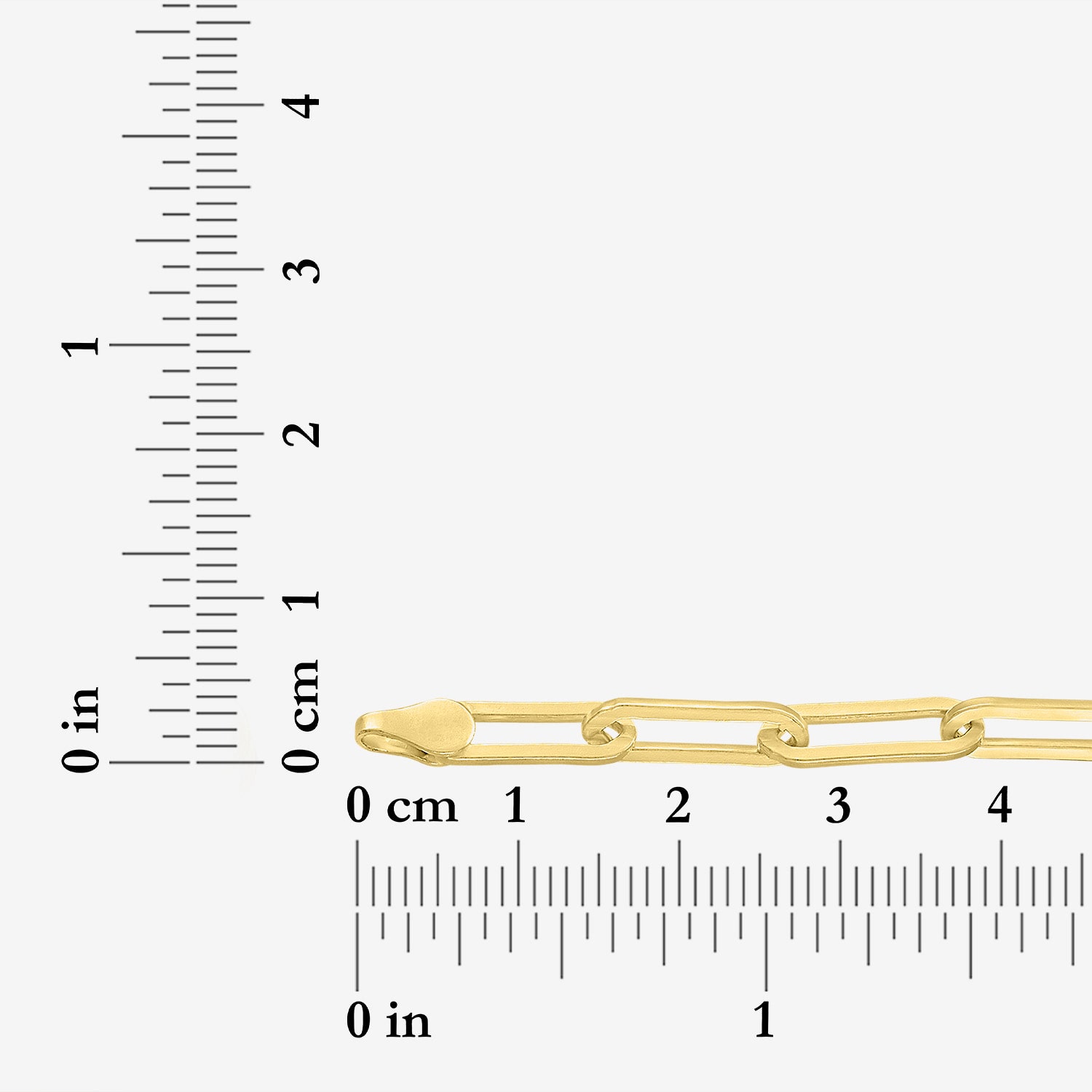 Charmed by Diamond Addiction Womens 14K Gold Over Silver 18 Inch Paperclip Chain Necklace