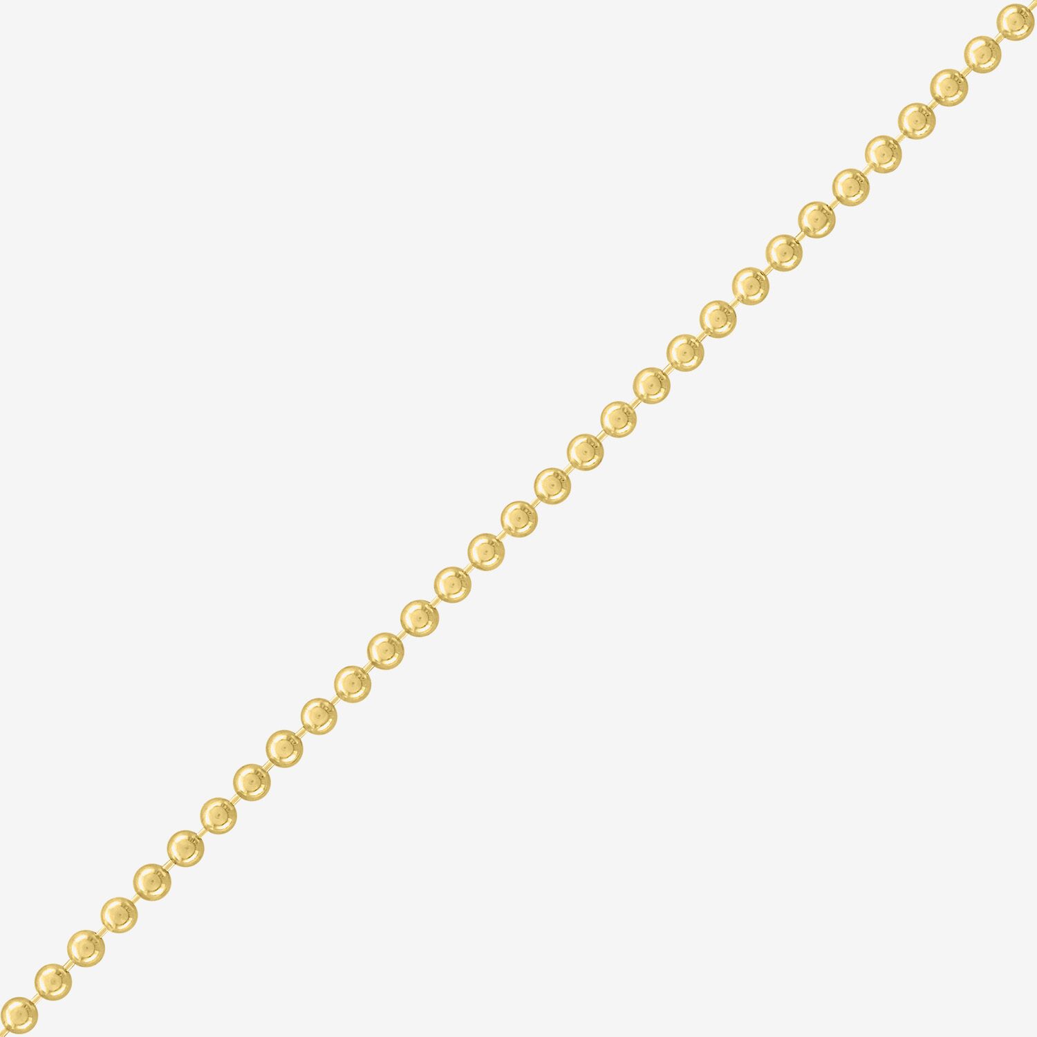 Charmed by Diamond Addiction Womens 14K Gold Over Silver 16 Inch Beaded Necklace