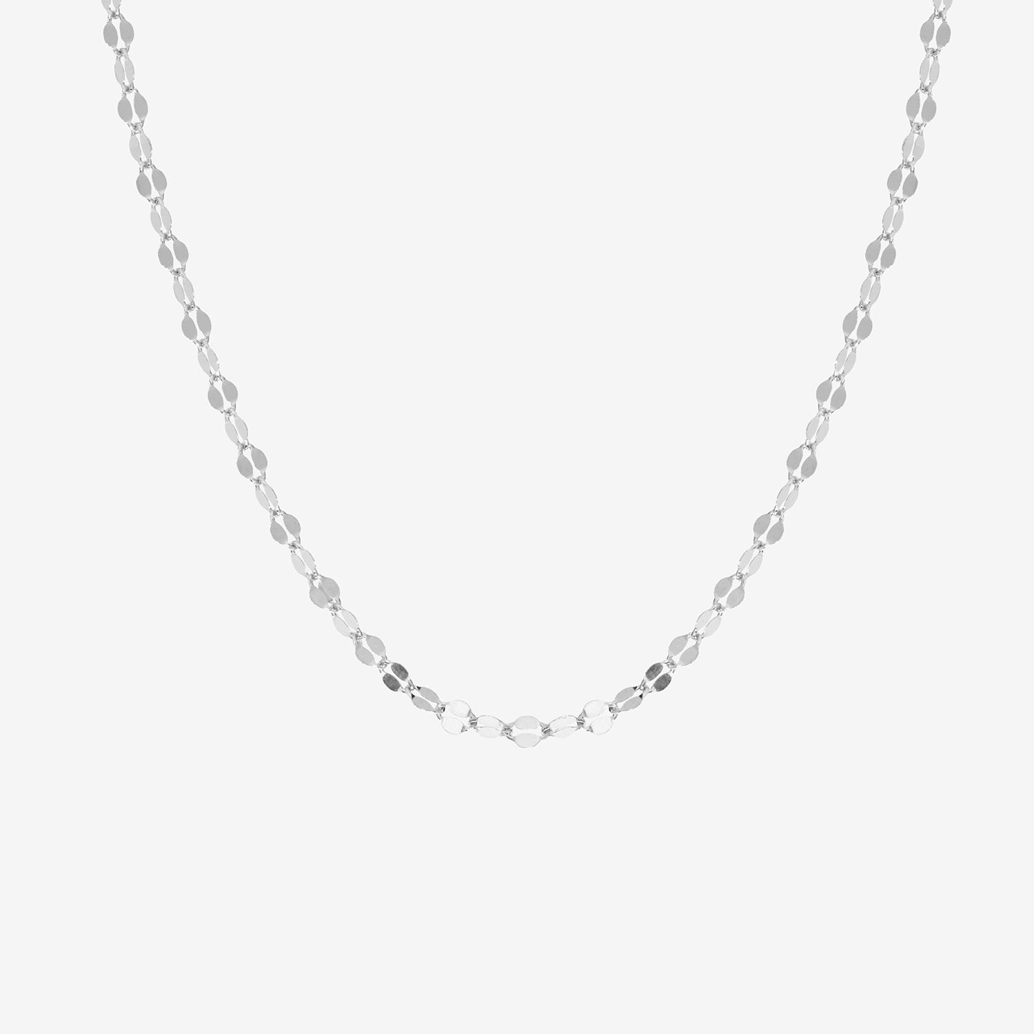 Silver Treasures Made in Italy Womens Sterling Silver Inch Link Chain Necklace