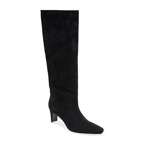 Esprit Womens Ashton Sculptural Heel Dress Boots In Black