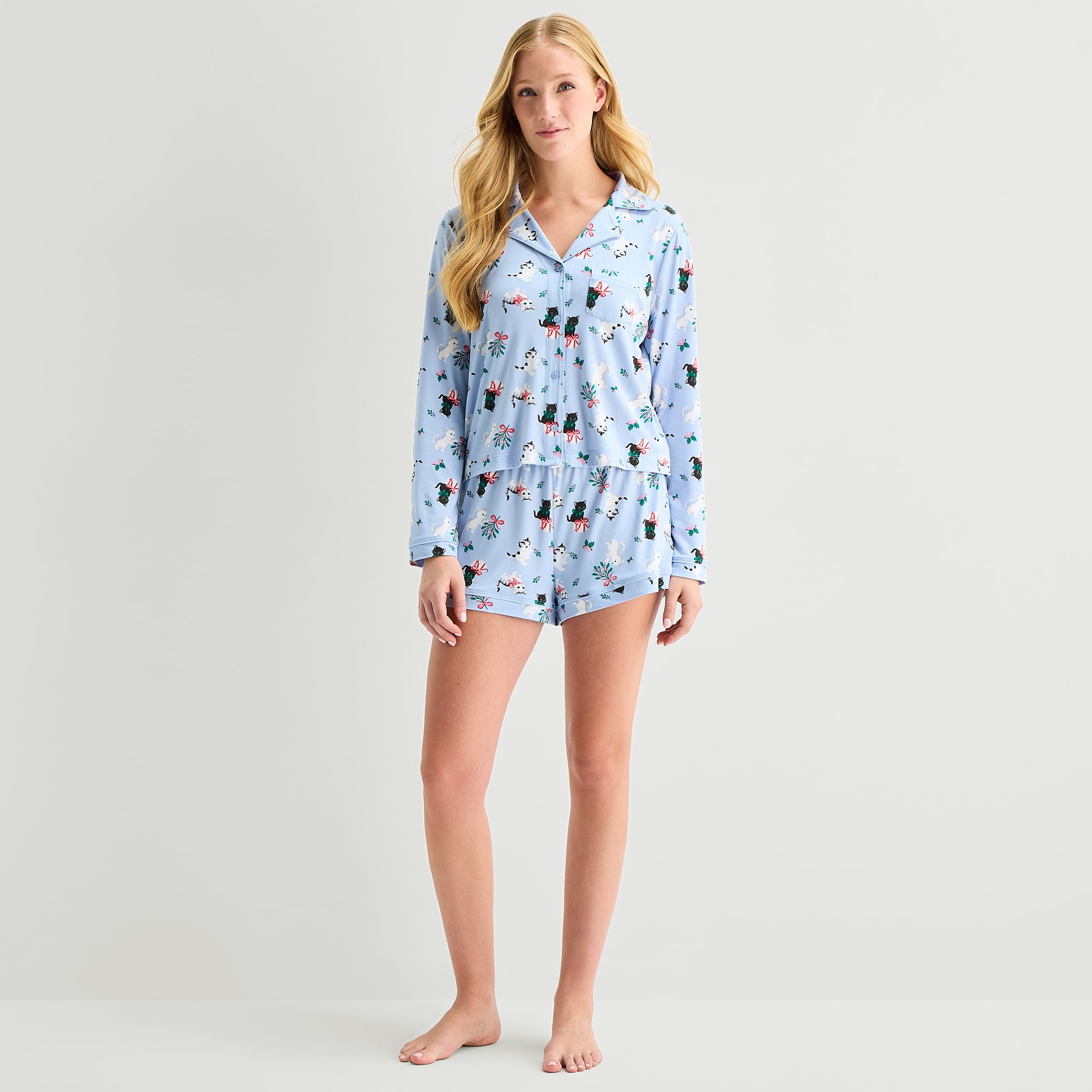 Arizona Body Womens Juniors 2-pc. Pajama Shorts
