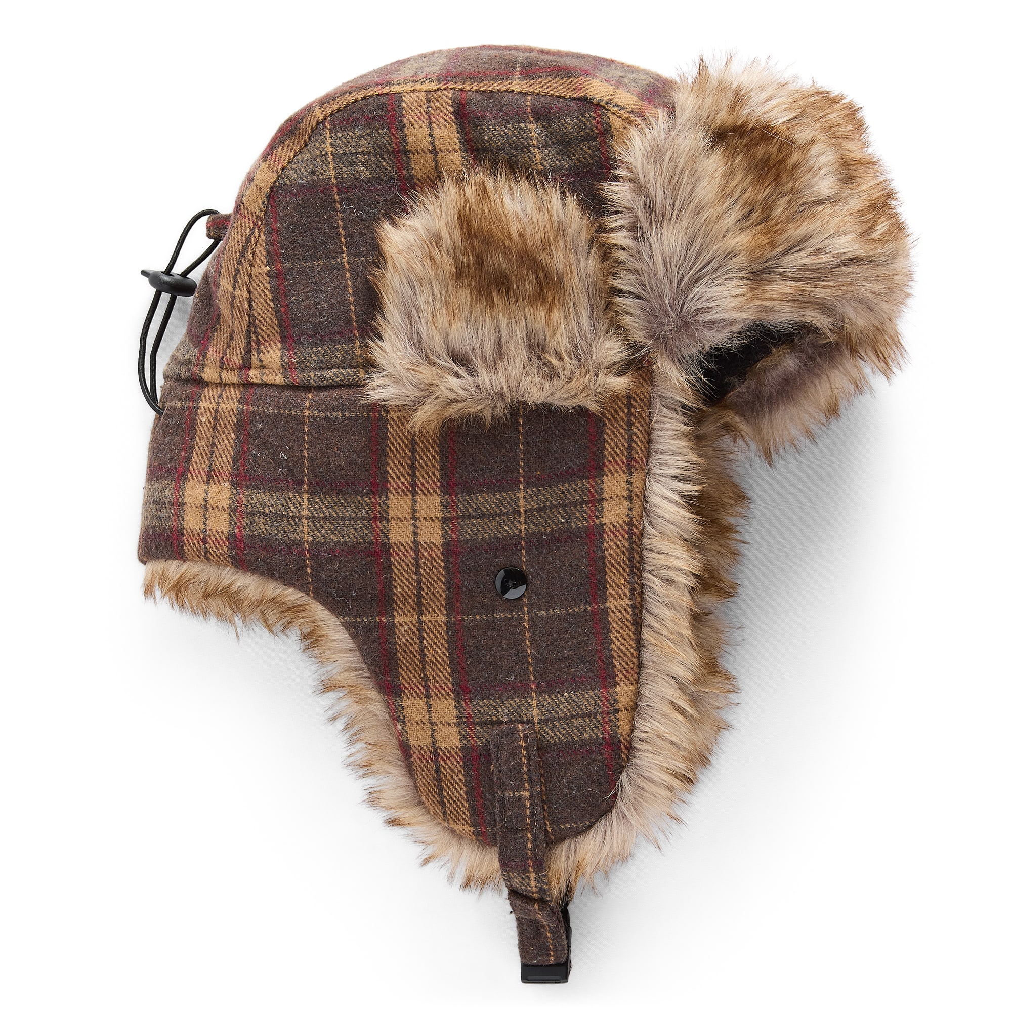 St. John's Bay Plaid Mens Trapper Hat