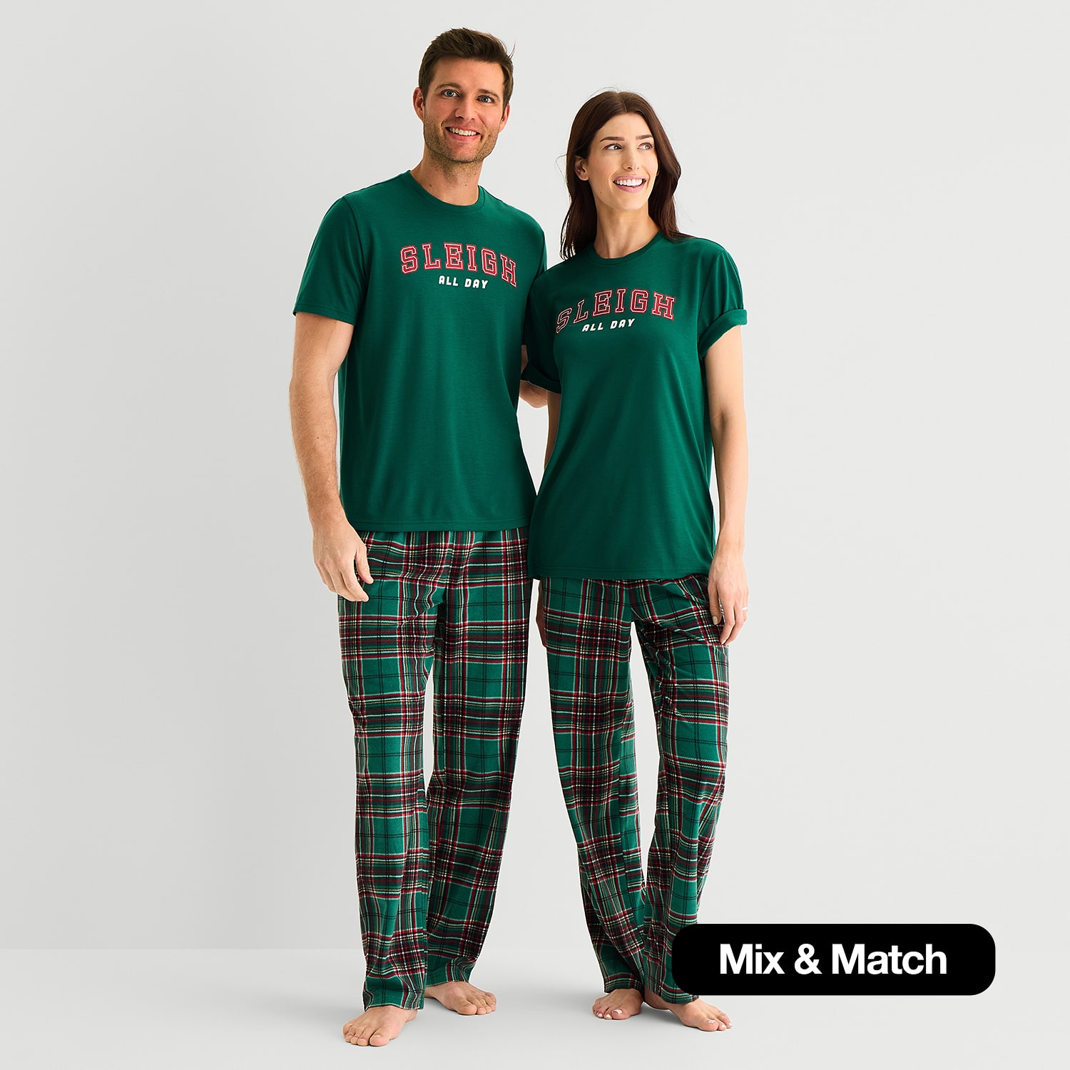 North Pole Trading Co. Mix & Match Unisex Adult Crew Neck Short Sleeve Matching Family Pajama Top