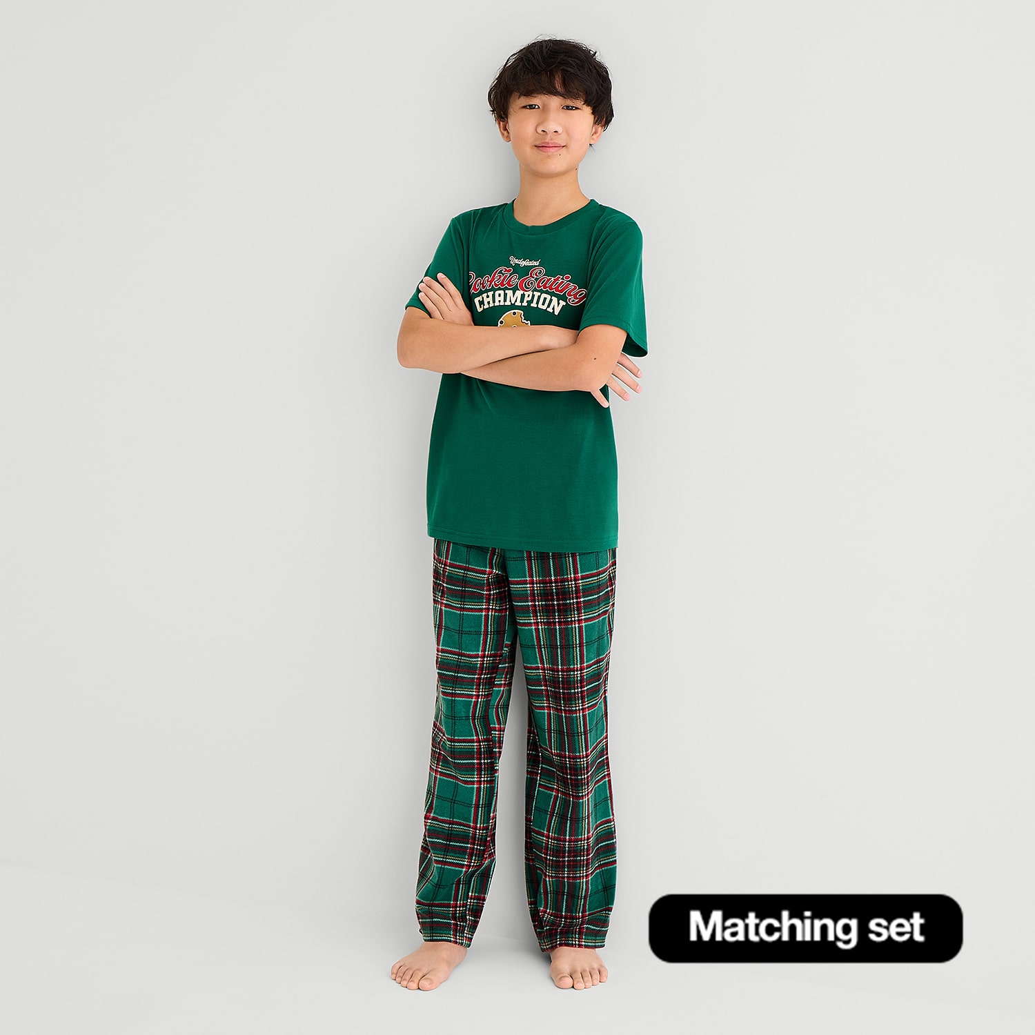 North Pole Trading Co. Mix & Match Little Big Kid Unisex Fleece Matching Family Pajama Pants