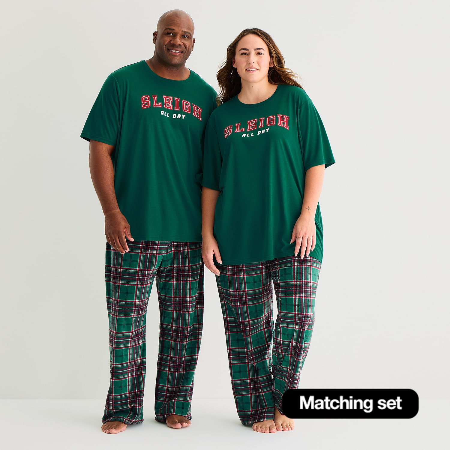North Pole Trading Co. Mix & Match Unisex Adult Crew Neck Short Sleeve Matching Family Plus Pajama Top