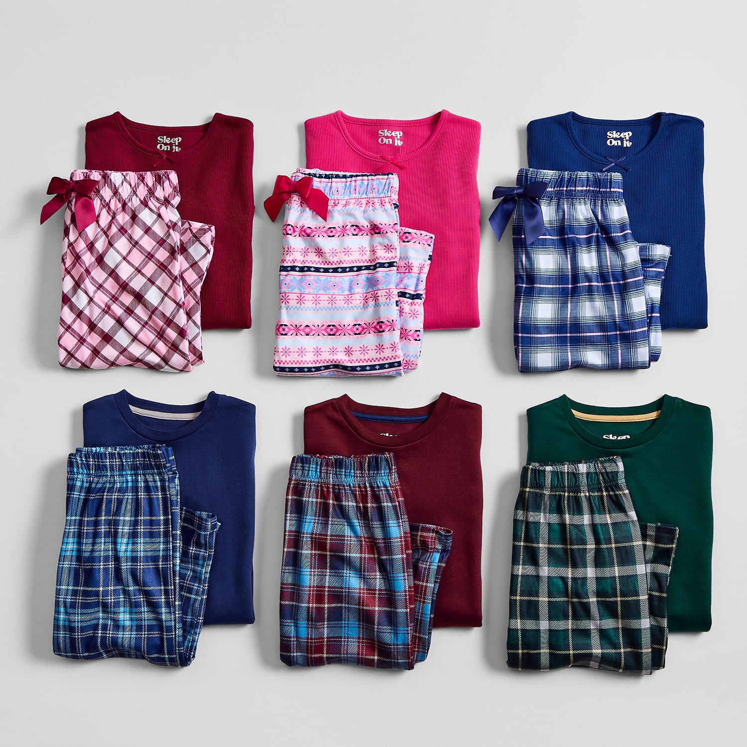 Sleep On It Little & Big Kid Girls Crew Neck Long Sleeve 2-pc. Pajama Set