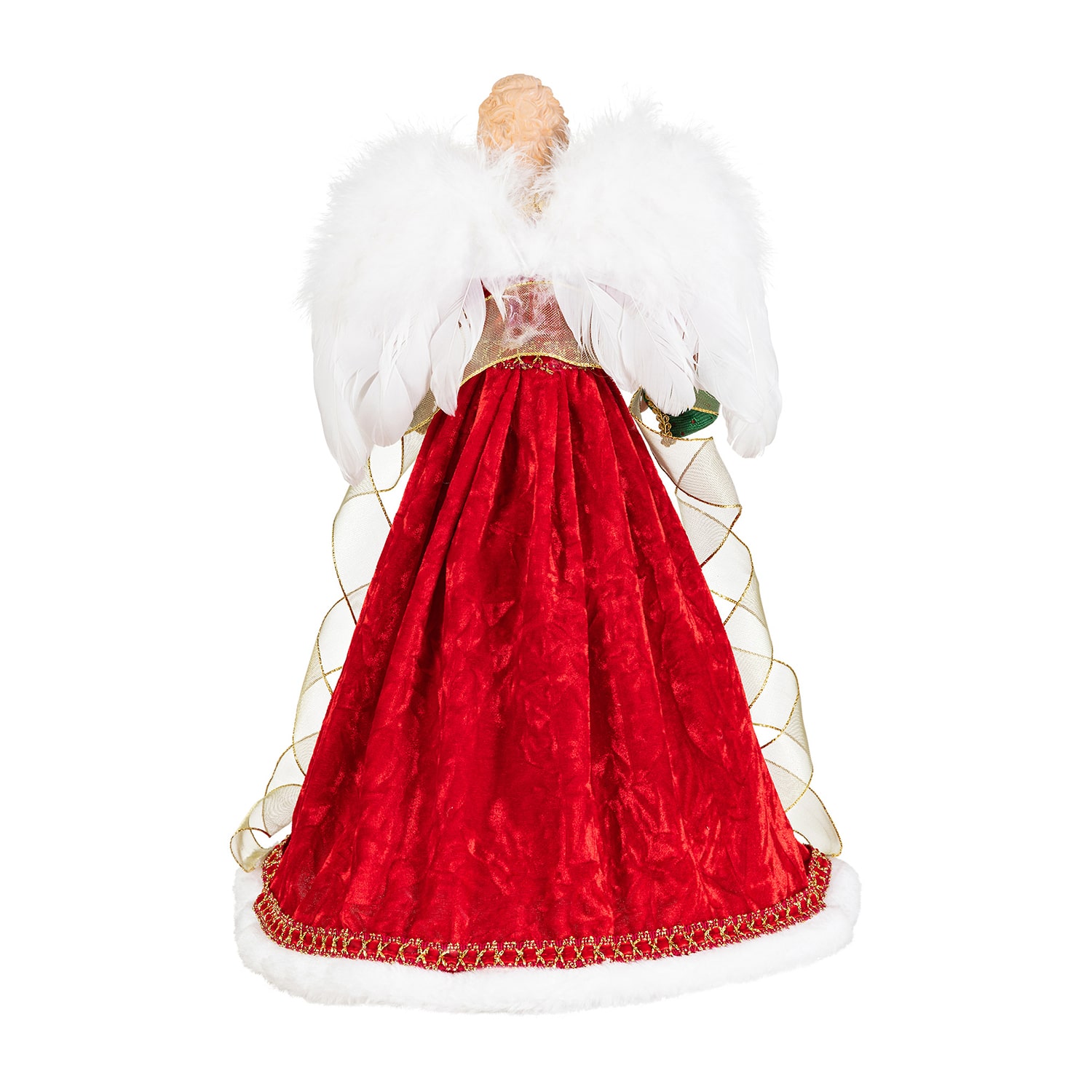 Glitzhome 18" Faux Traditional Angel Christmas Tabletop Decor