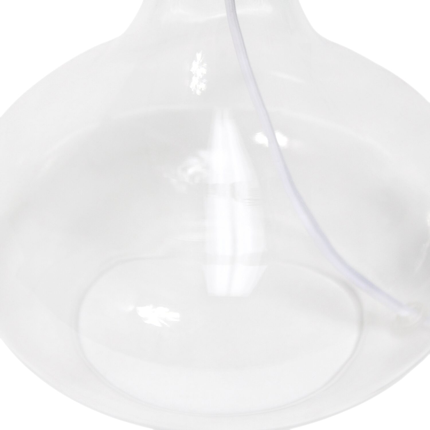 JAC Styles Ryley 14" Clear Glass Fabric Table Lamp
