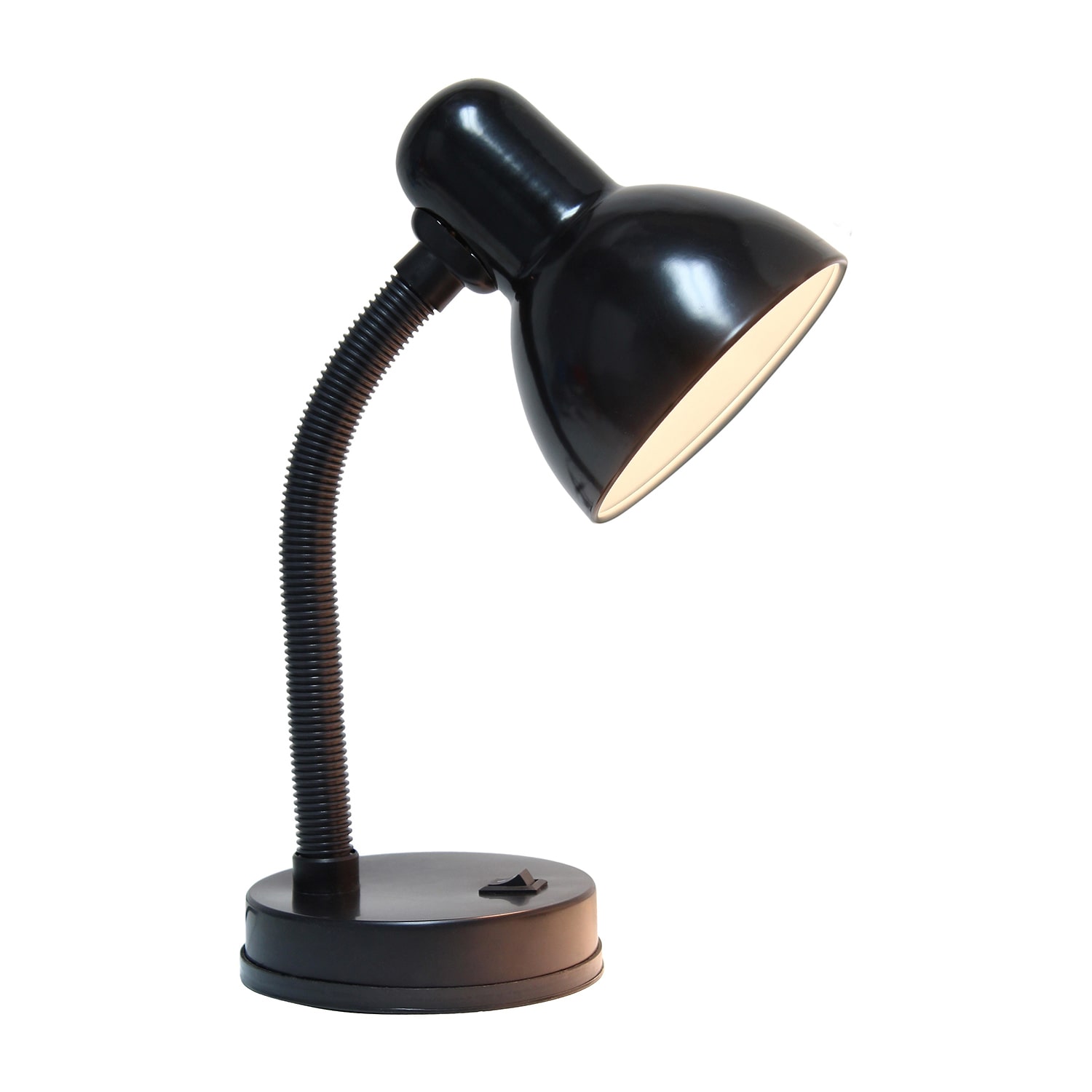 JAC Styles Remmer 14" Onyx Black Gooseneck Desk Lamp