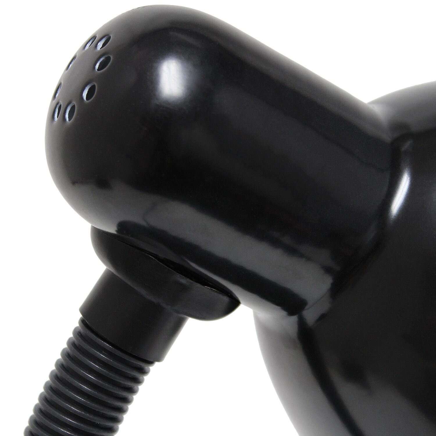 JAC Styles Remmer 14" Onyx Black Gooseneck Desk Lamp