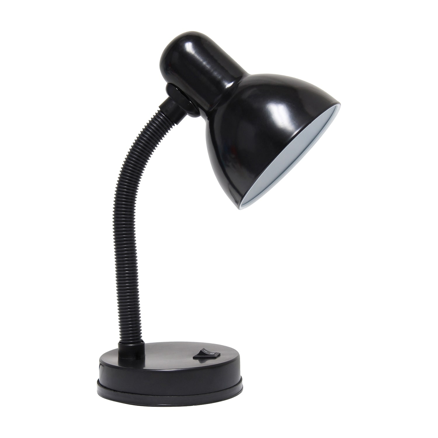 JAC Styles Remmer 14" Onyx Black Gooseneck Desk Lamp