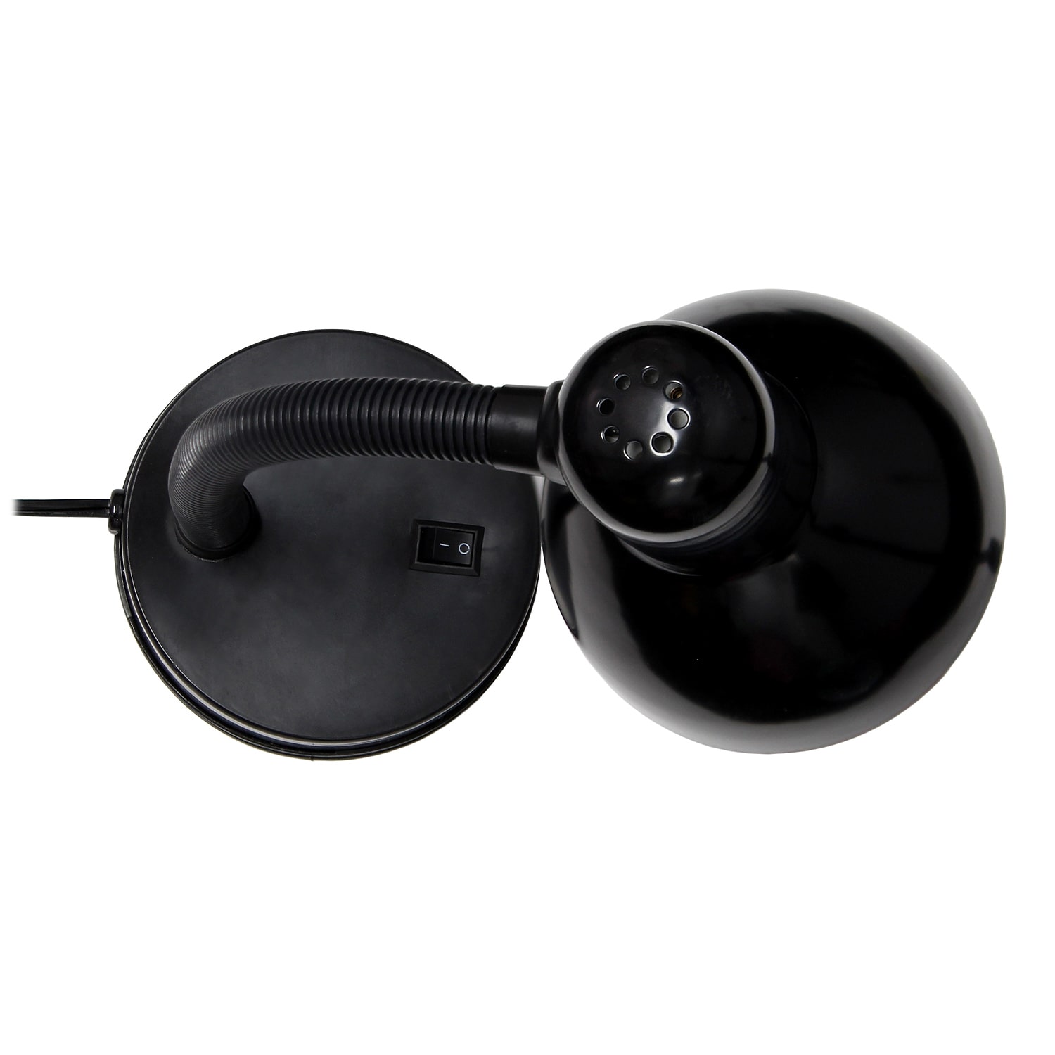 JAC Styles Remmer 14" Onyx Black Gooseneck Desk Lamp