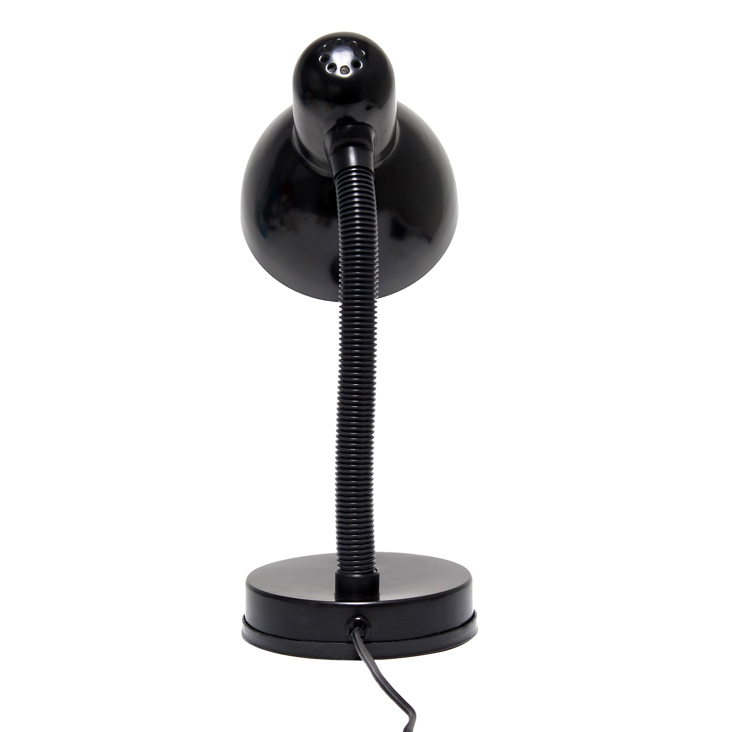 JAC Styles Remmer 14" Onyx Black Gooseneck Desk Lamp