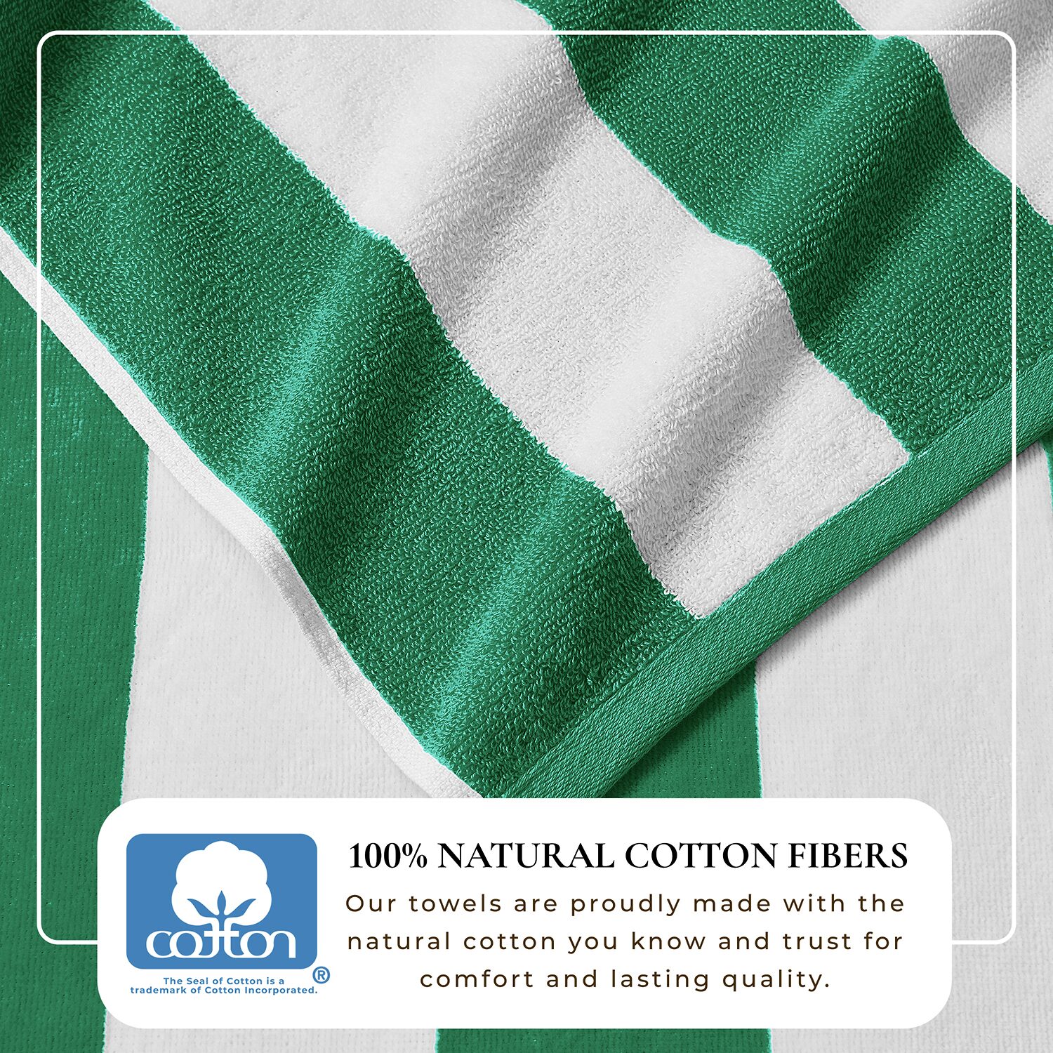 Linery Oversized Cotton Cabana 4-pc. Quick Dry Beach Towel