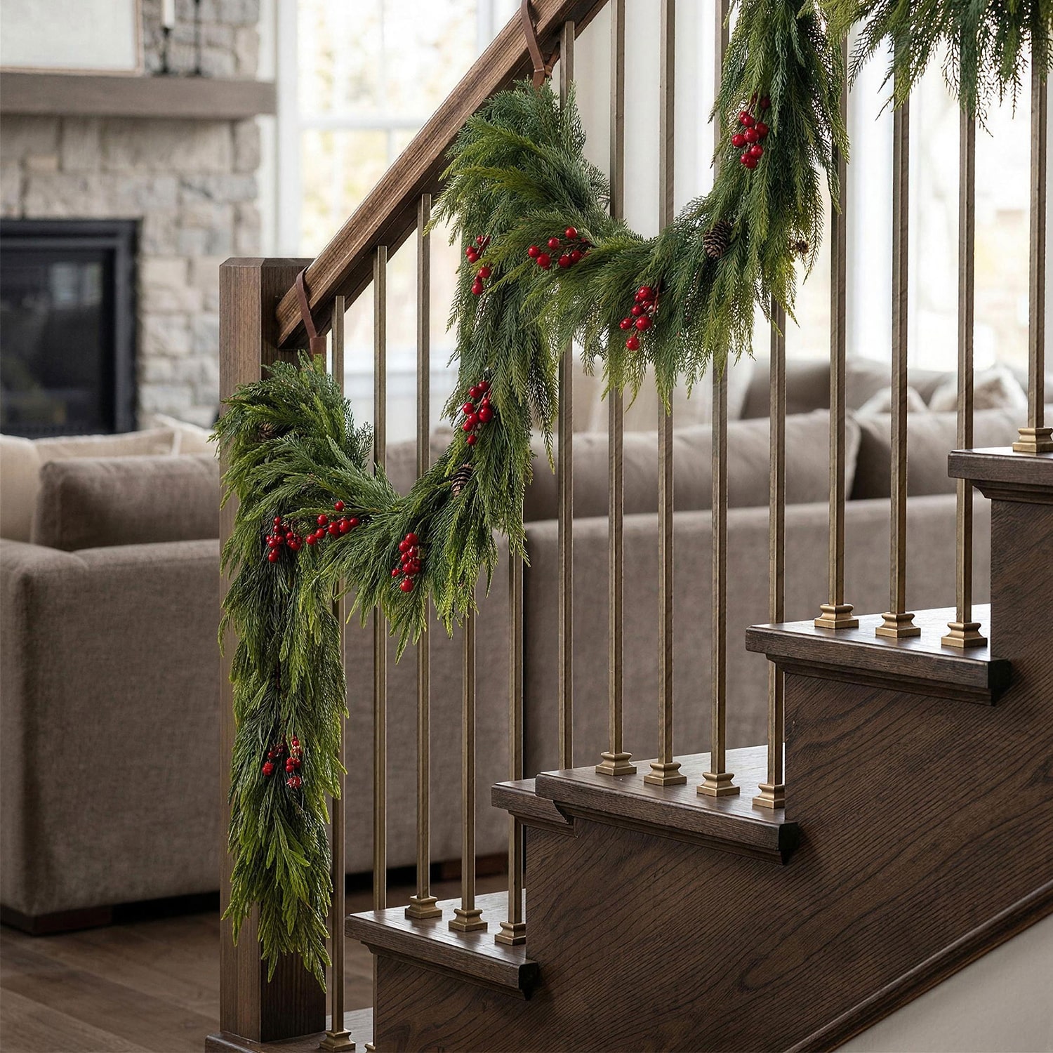 Glitzhome 9ft Dripping Wreath