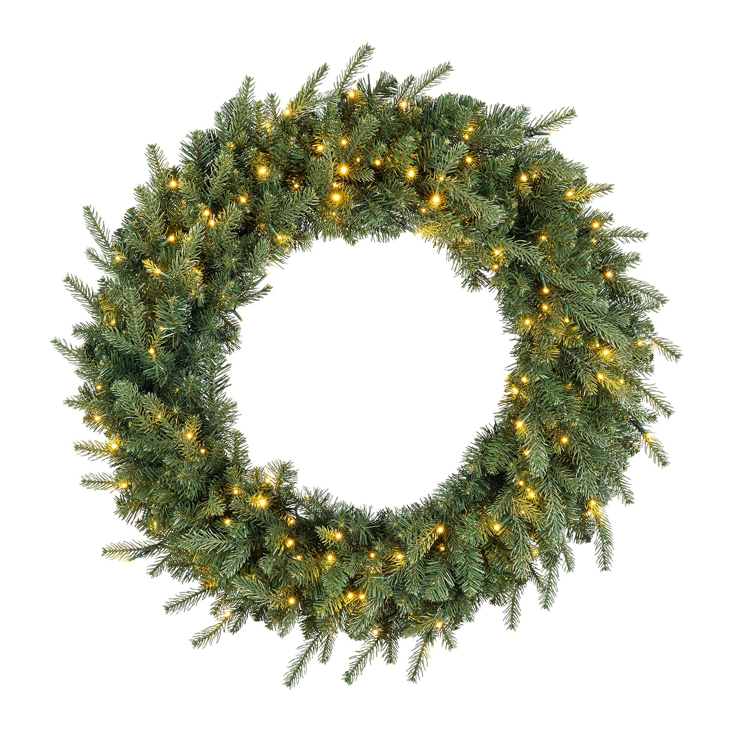 Glitzhome 32" Greenery Pine Wreath