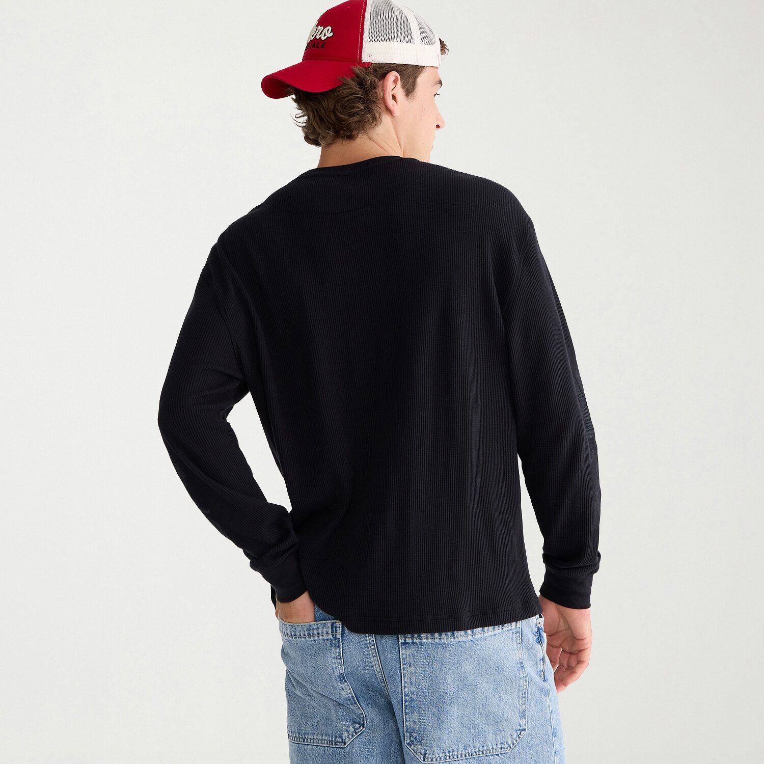 AEROPOSTALE Mens Crew Neck Long Sleeve Regular Fit Thermal Top