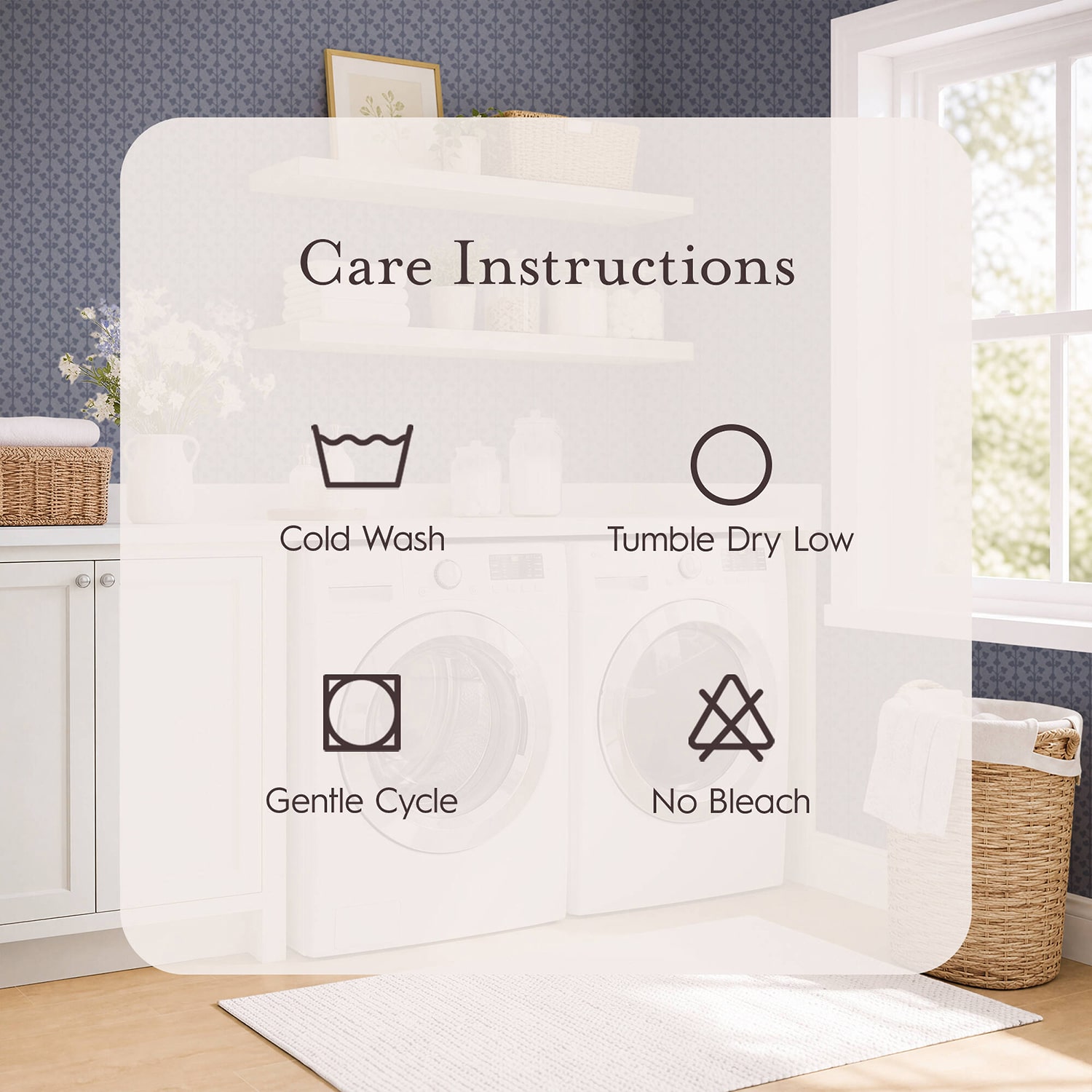 Laura Ashley Garden Muse Floral Tufted Shower Curtain
