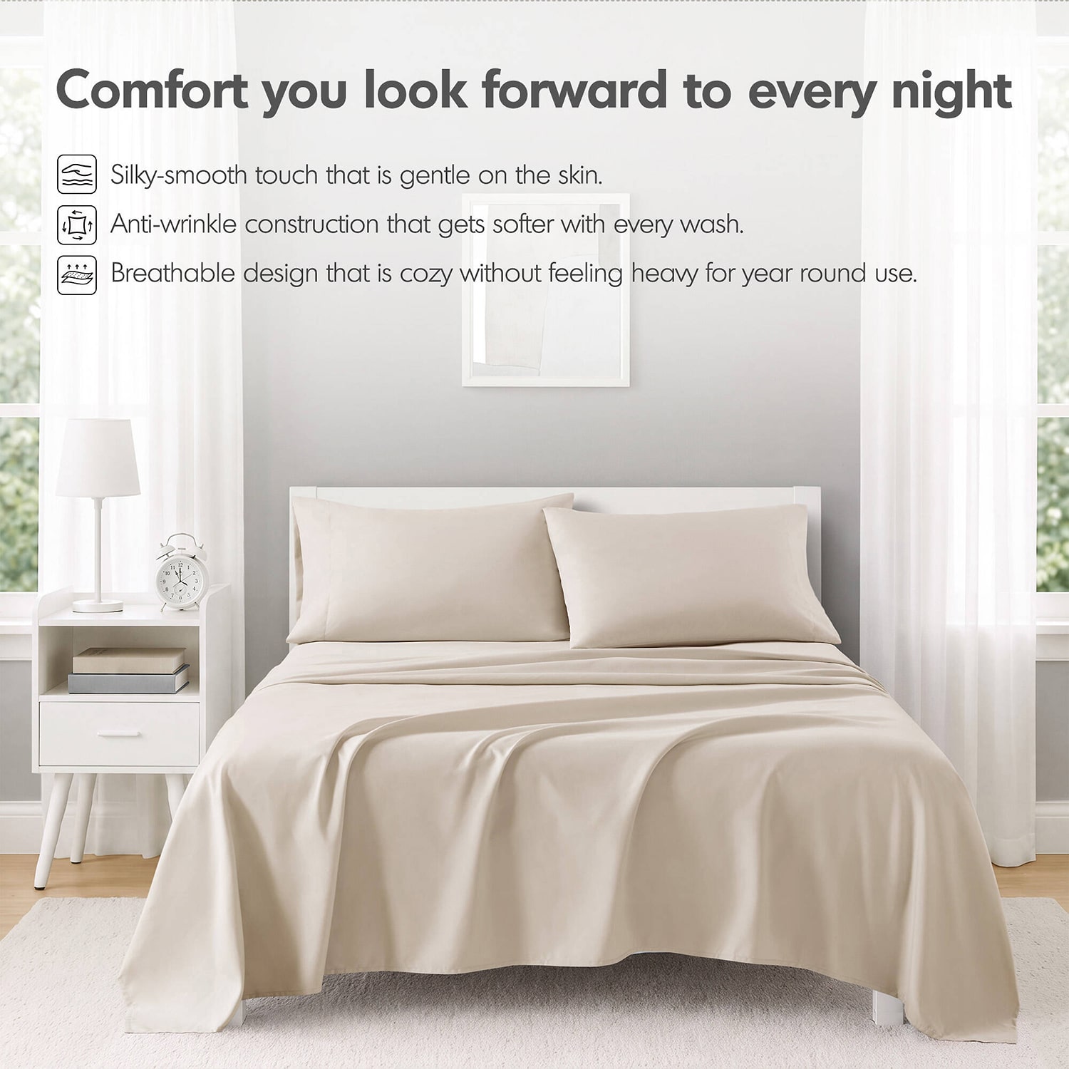 Intelligent Design Microfiber All Season Soft Touch Solid Sheet Set