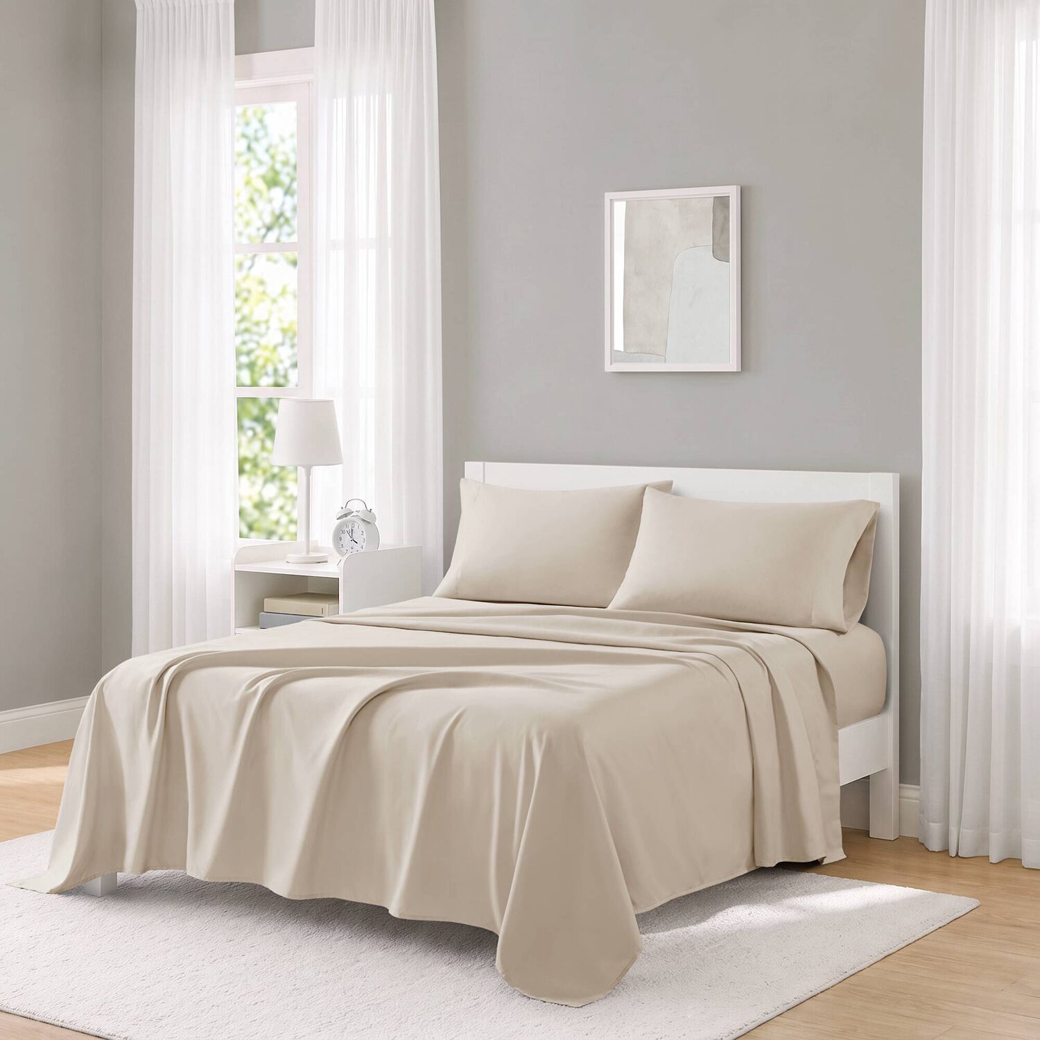 Intelligent Design Microfiber All Season Soft Touch Solid Sheet Set