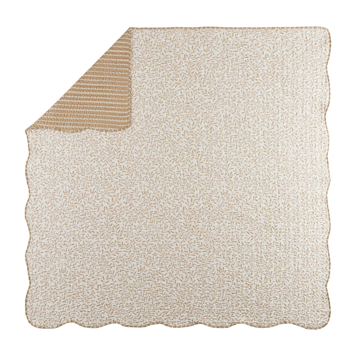 Madison Park Eamon Reversible Print Scalloped Edge 3-pc. Quilt Set