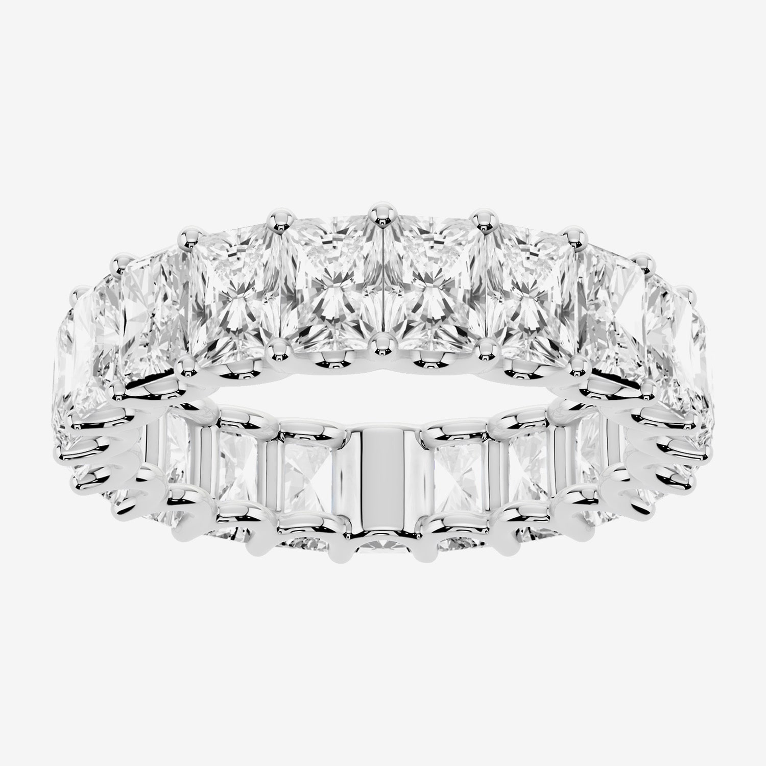 True Fit™ (F / Si2) Womens 4.5MM 6 CT. T.W. Lab Grown White Diamond 10K ...