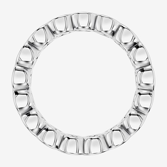 True Fit™ (F / Si2) Womens 5MM 4 CT. T.W. Lab Grown White Diamond 10K ...