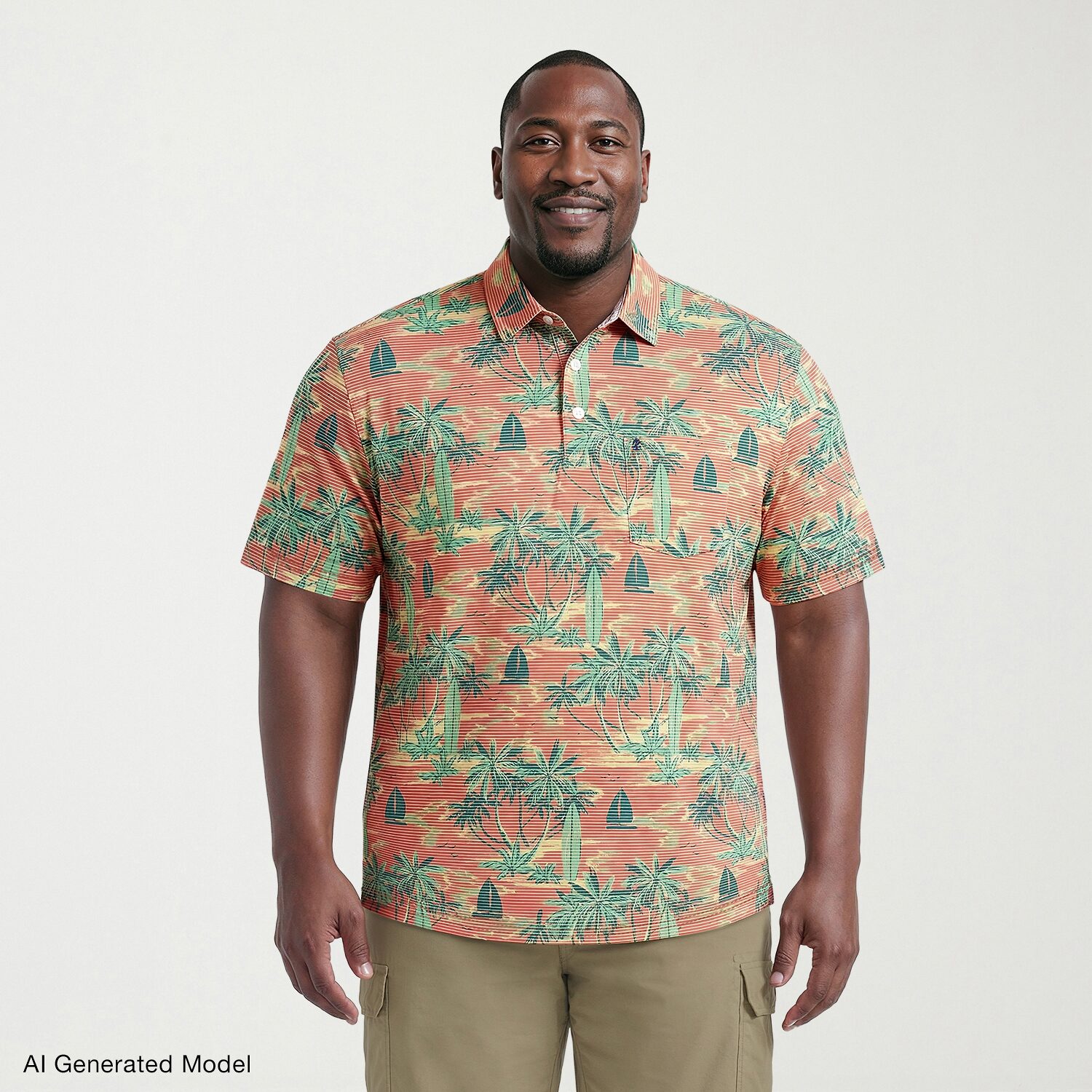 IZOD Sunshield Performance Big and Tall Mens Classic Fit Short Sleeve Polo Shirt