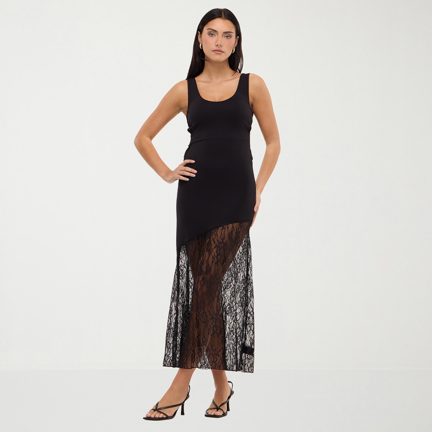 Forever 21 Na Womens V Neck Sleeveless A-Line Dress